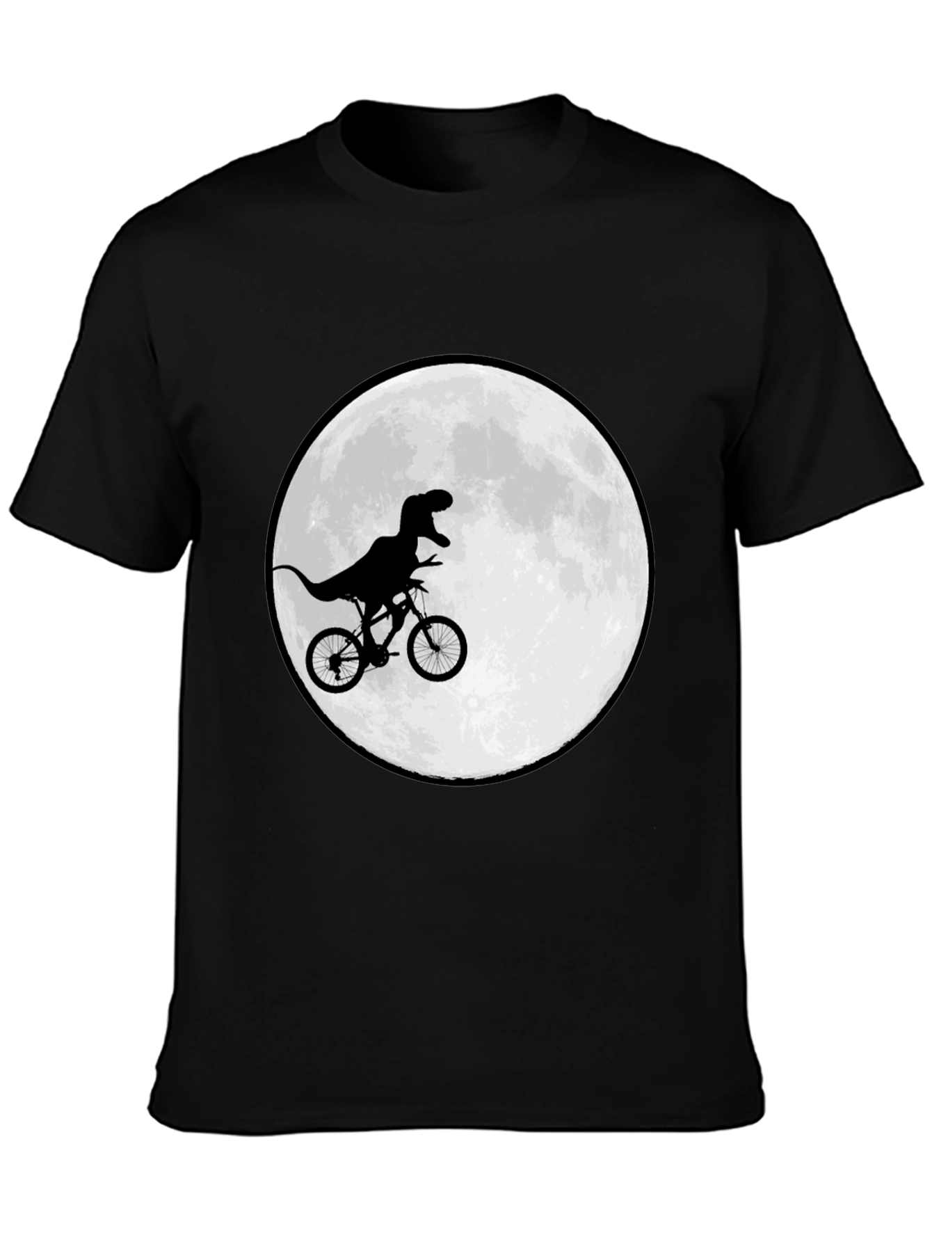 Dino Biker T-Shirt - Moon Ride Design