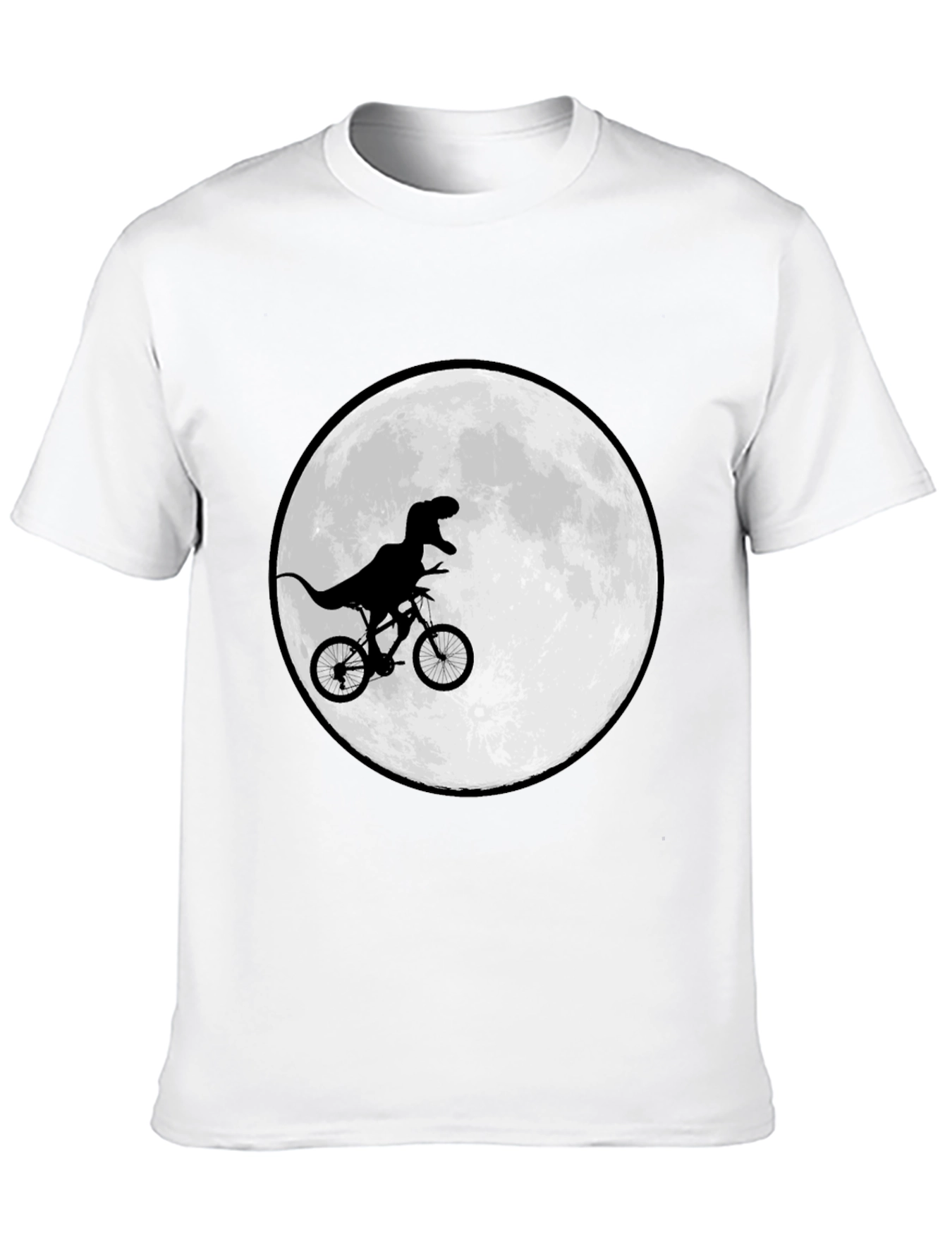 Dino Biker T-Shirt - Moon Ride Design
