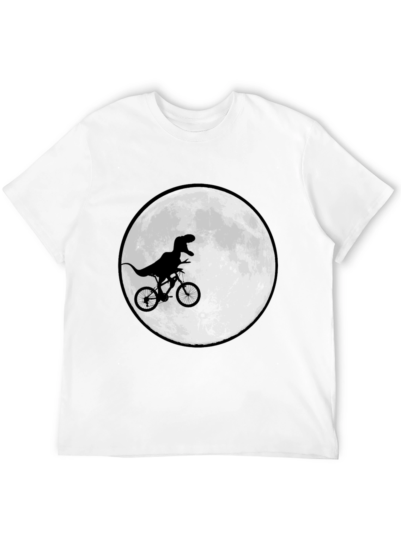 Dino Biker T-Shirt - Moon Ride Design
