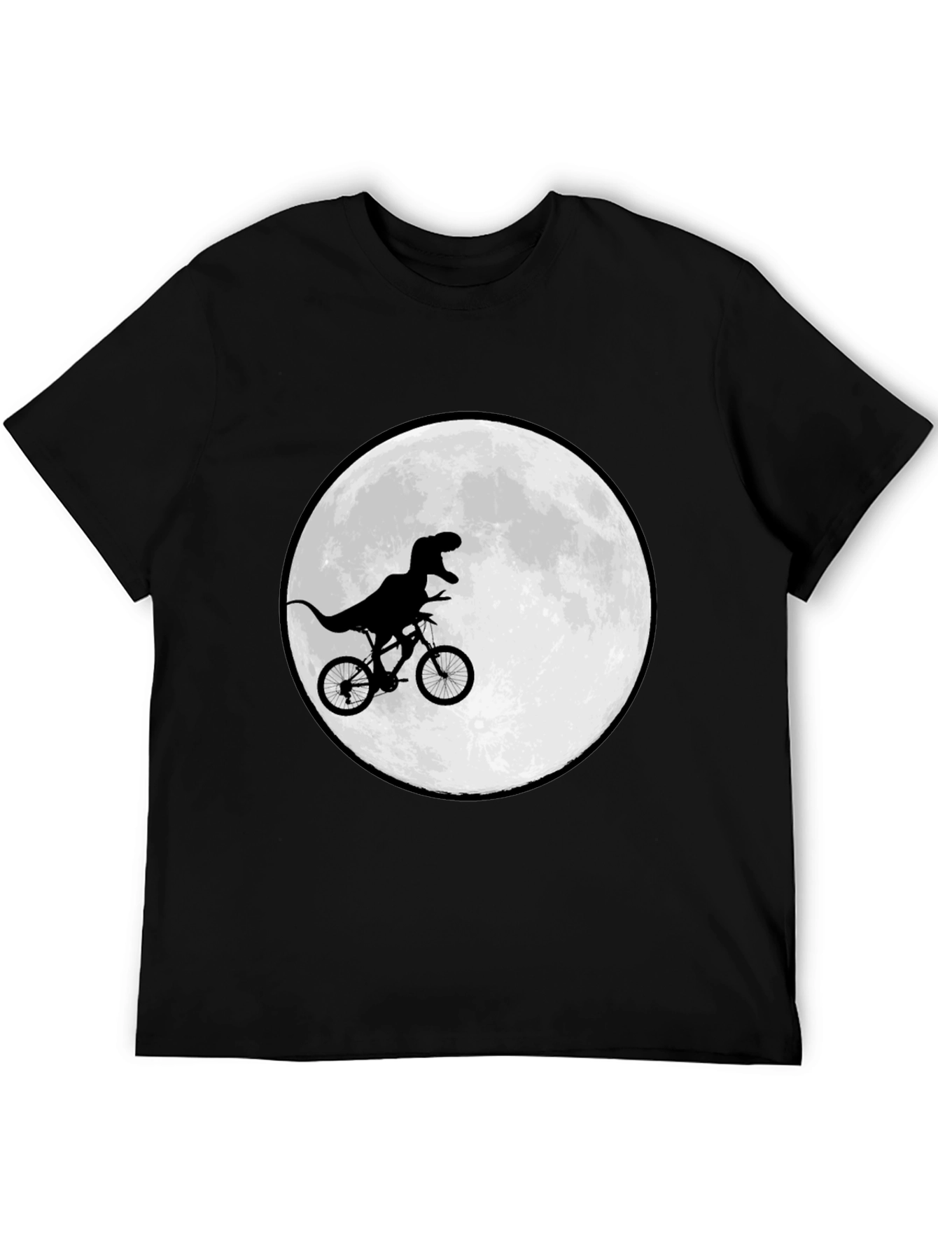 Dino Biker T-Shirt - Moon Ride Design