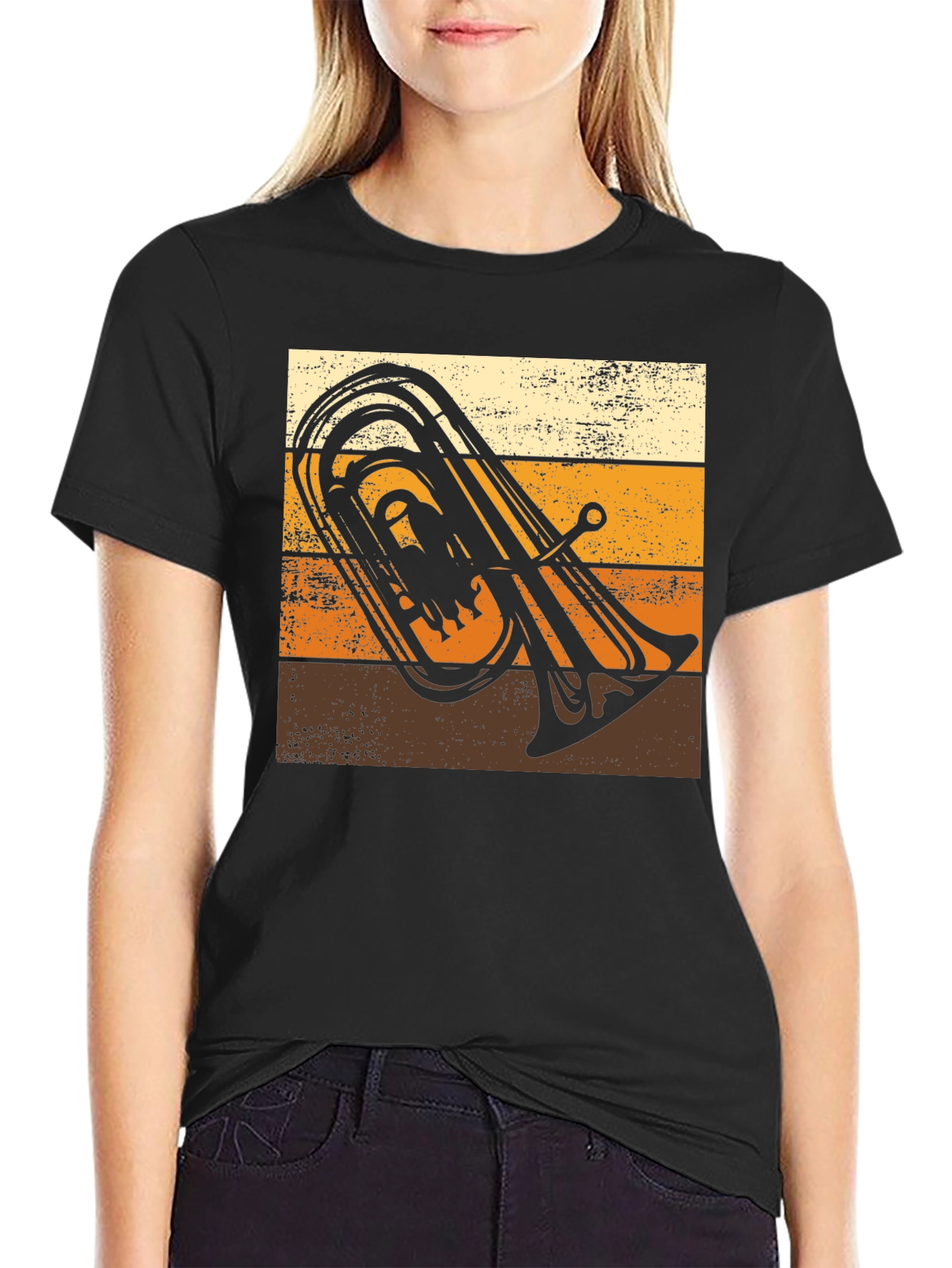Retro Tuba Player T-Shirt