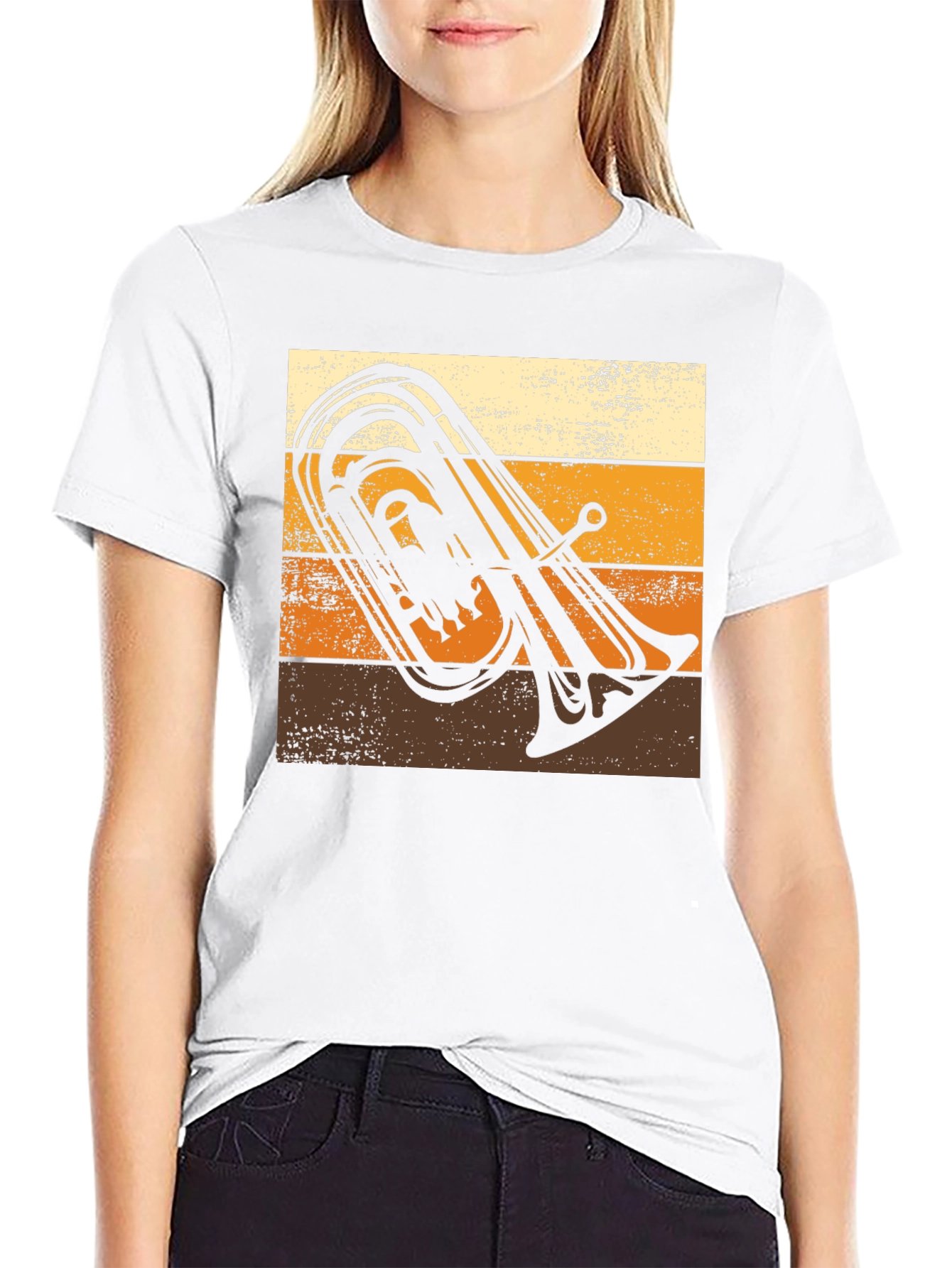 Retro Tuba Player T-Shirt