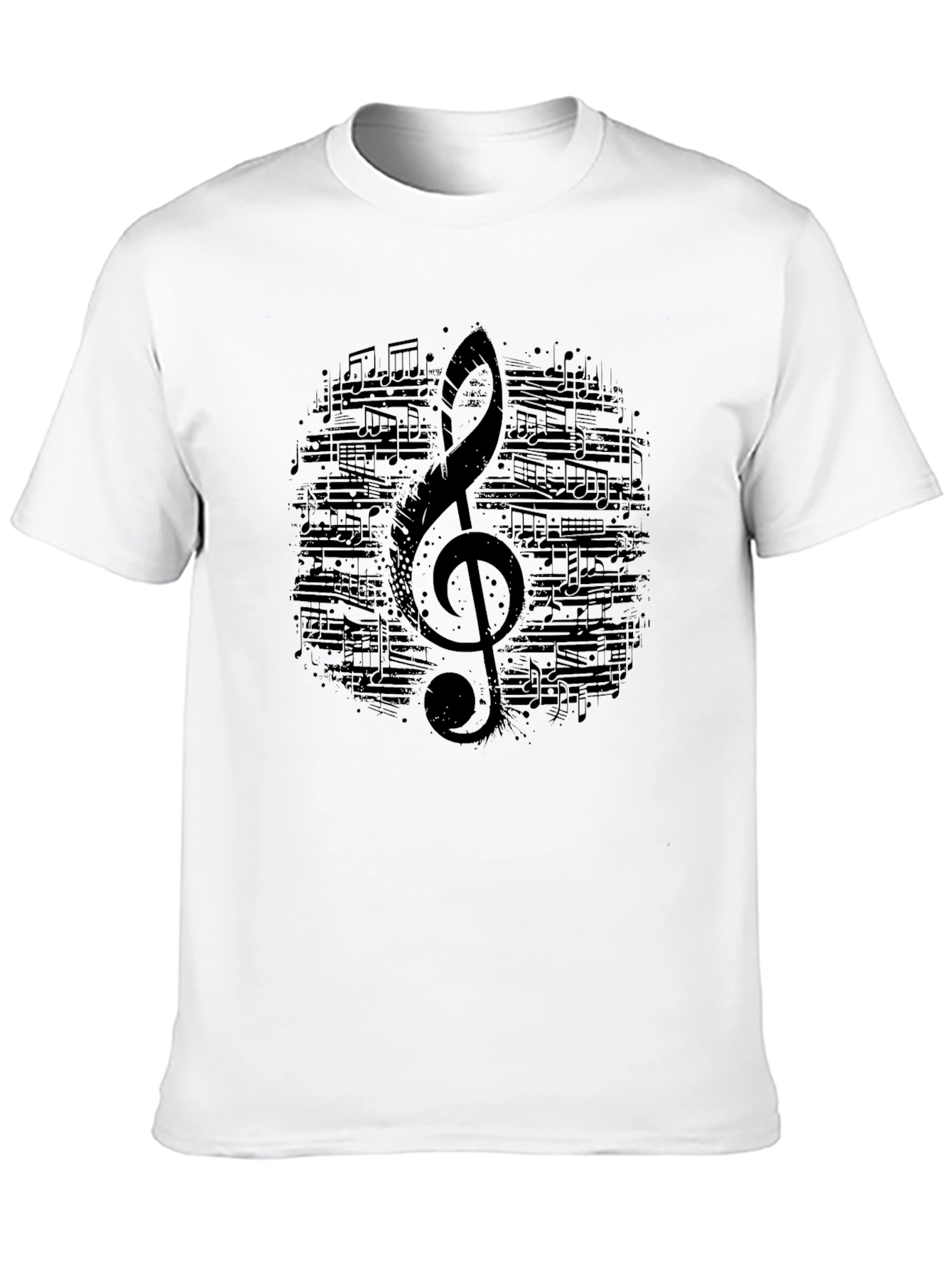 Musical Note Treble Clef Graphic T-Shirt