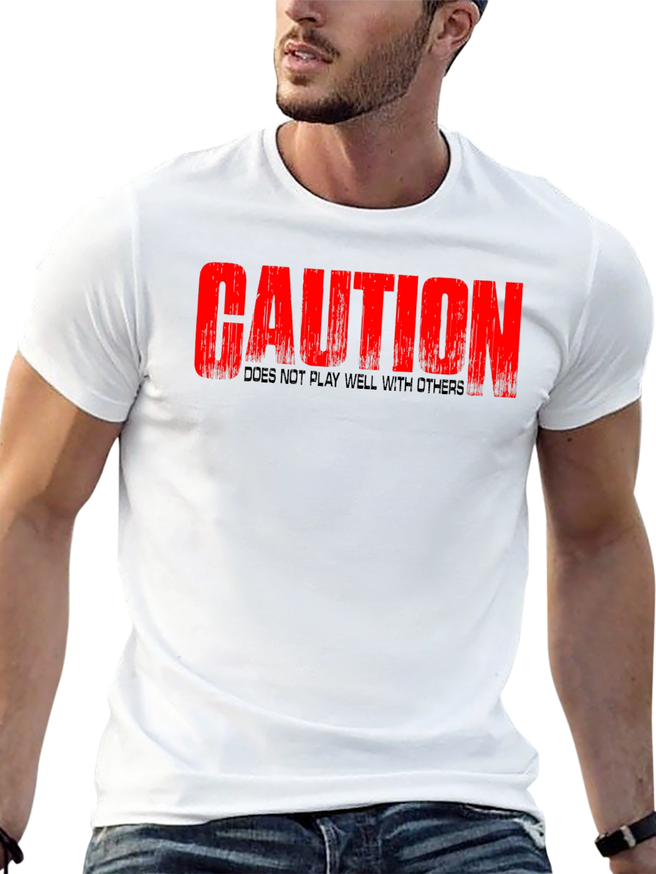 Caution T-Shirt - Does Not Play Well With Others