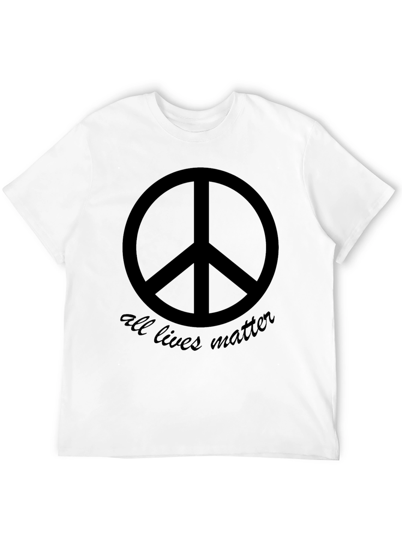 Peace Sign All Lives Matter Graphic Tee