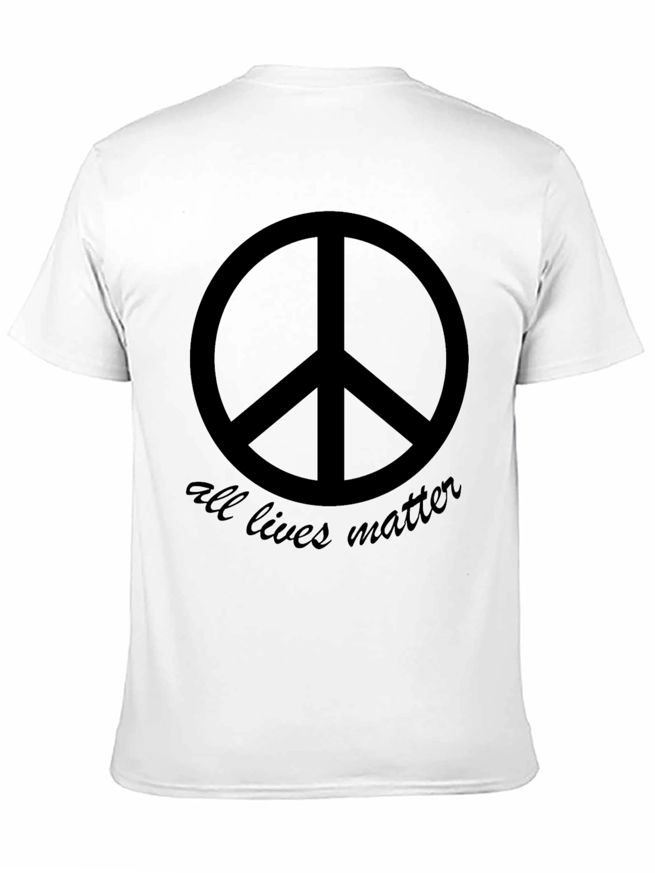 Peace Sign All Lives Matter Graphic Tee