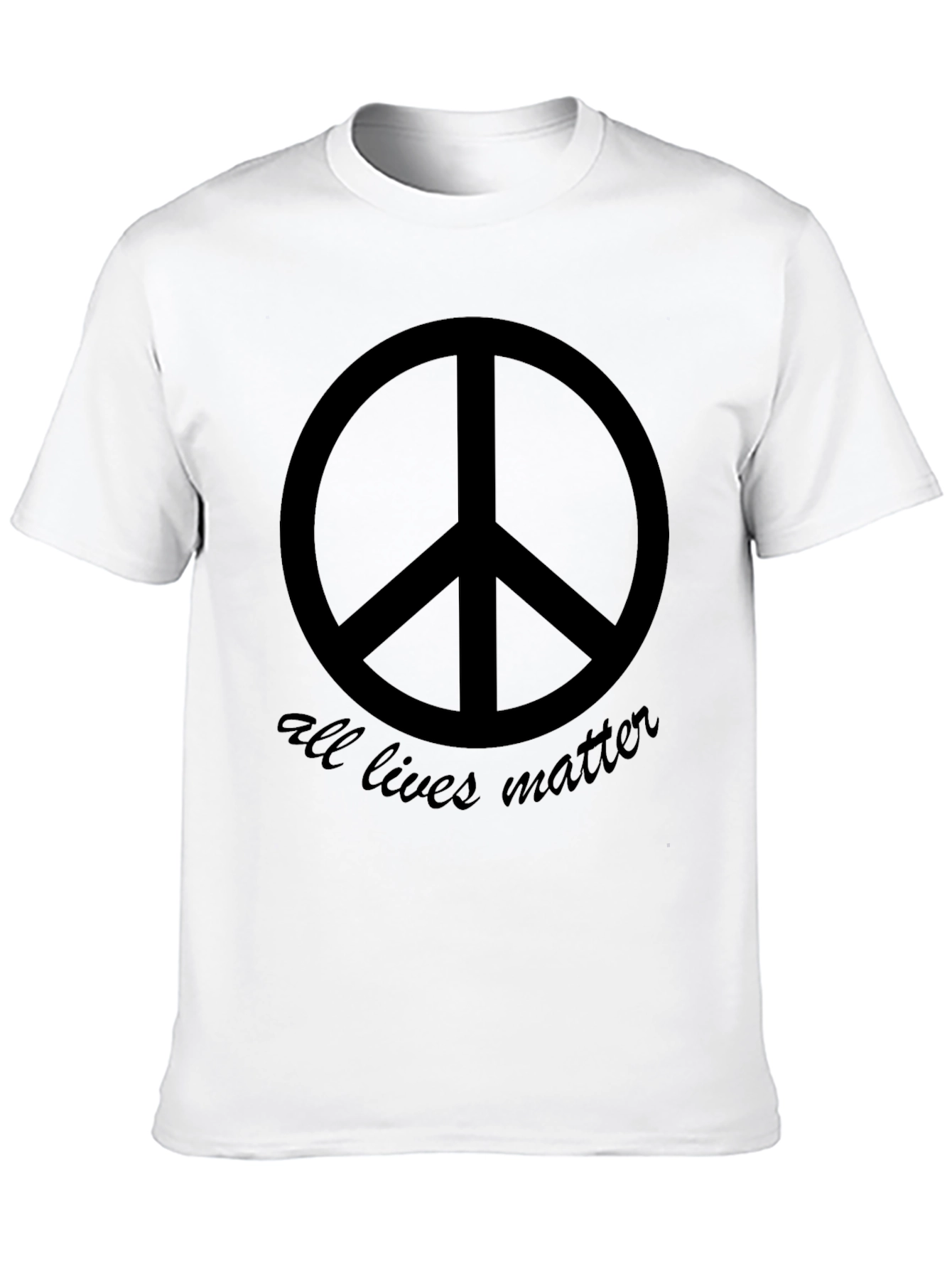 Peace Sign All Lives Matter Graphic Tee