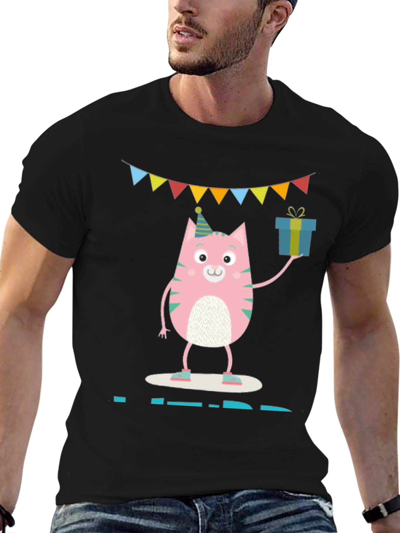 Cute Cat Birthday Party T-Shirt