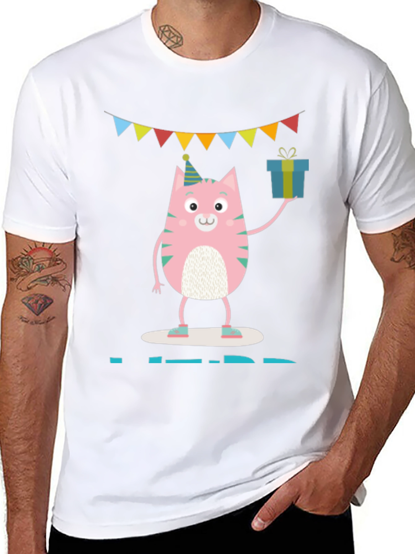 Cute Cat Birthday Party T-Shirt