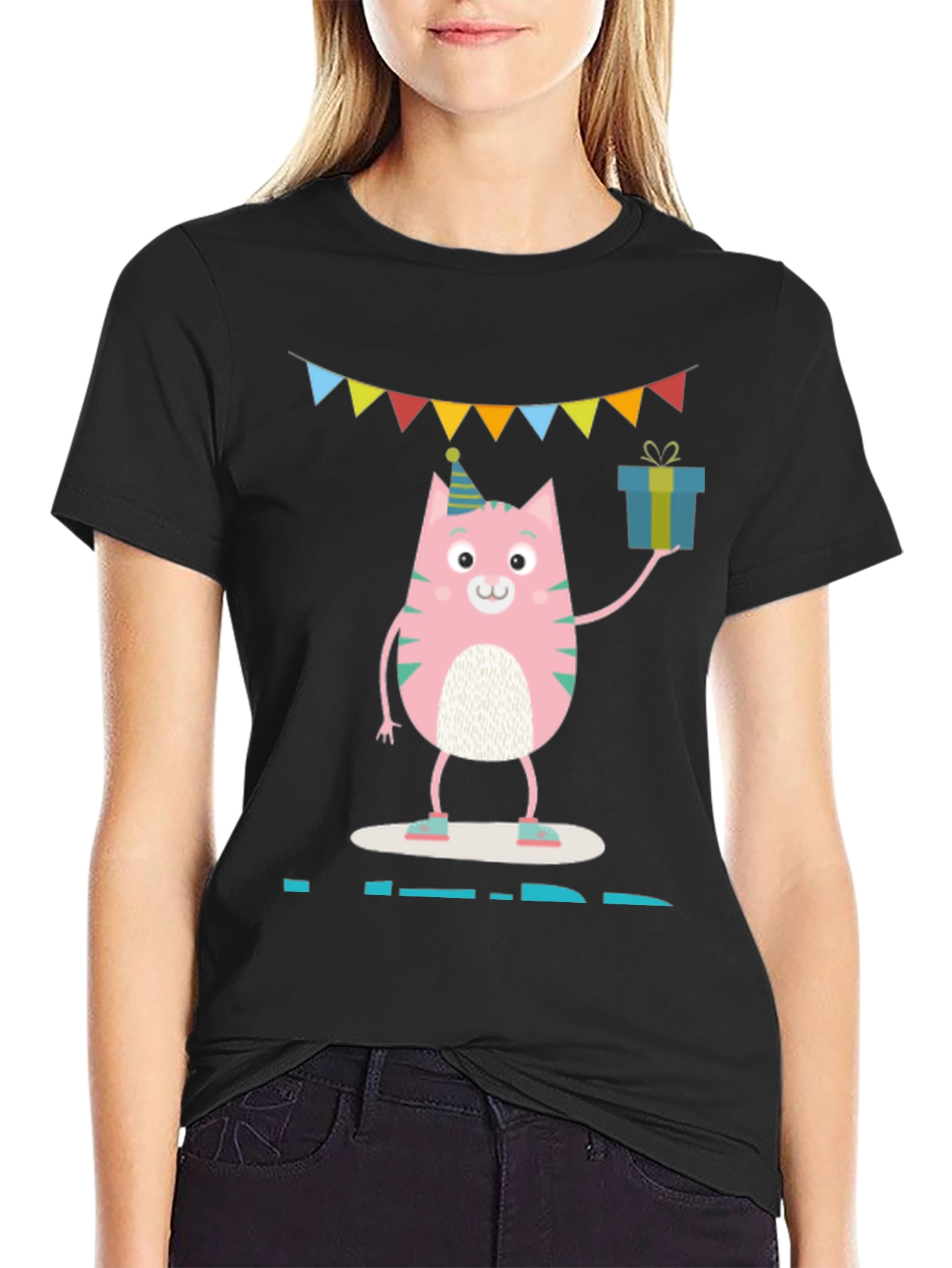 Cute Cat Birthday Party T-Shirt