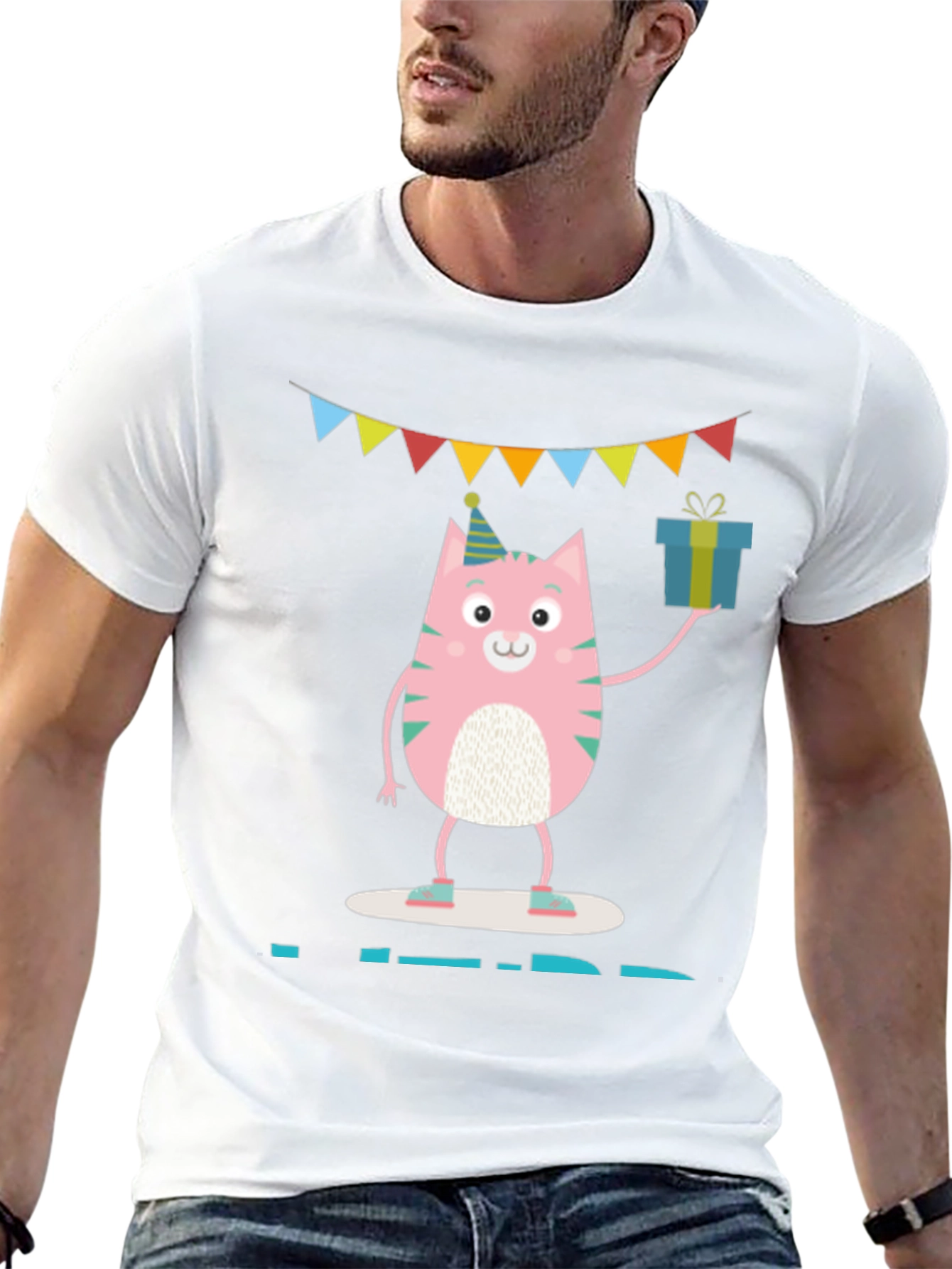 Cute Cat Birthday Party T-Shirt