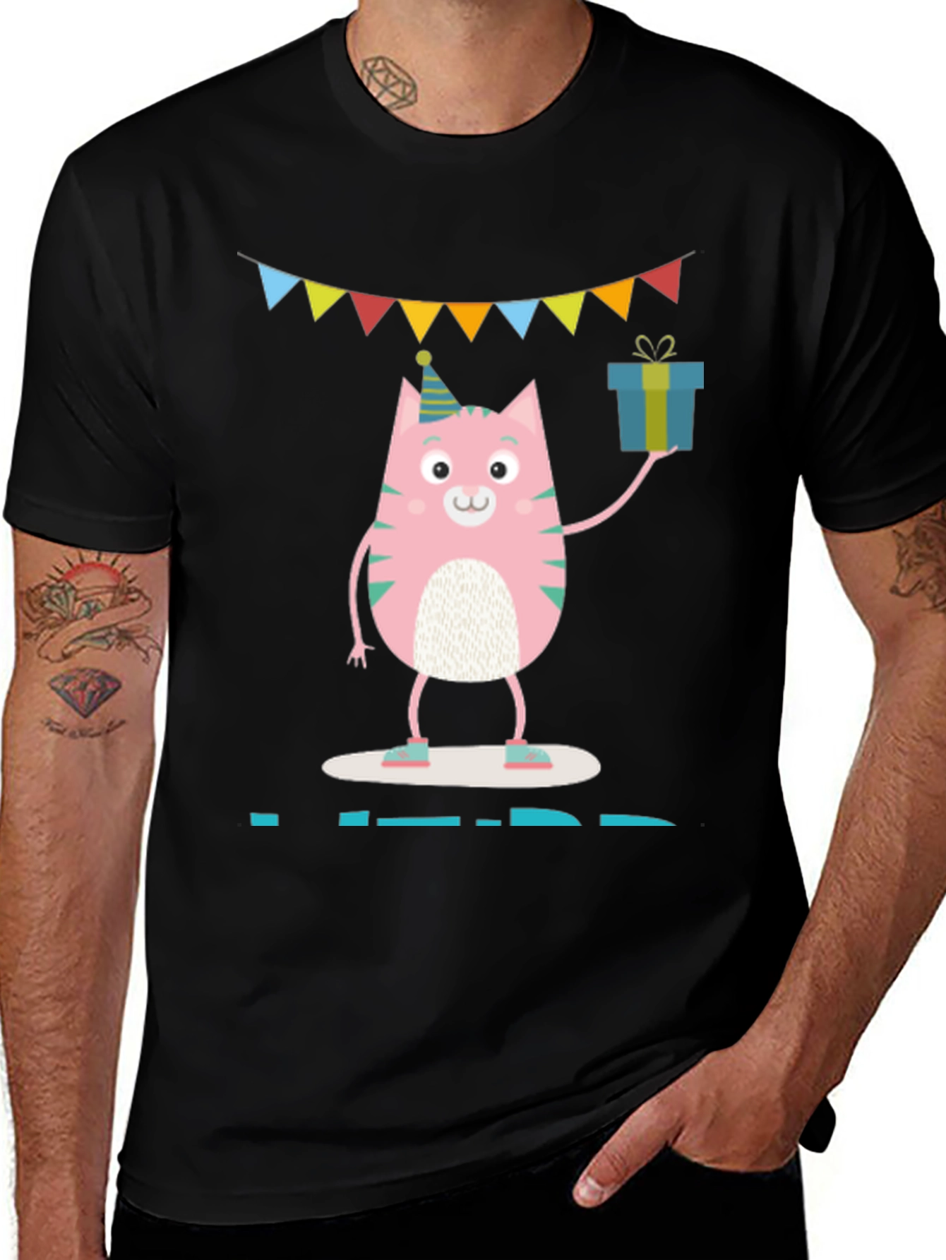 Cute Cat Birthday Party T-Shirt