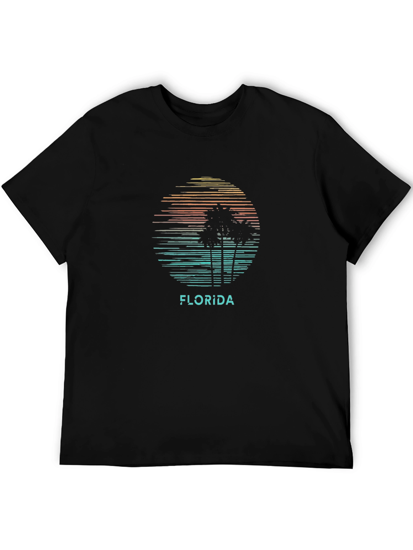 Florida Palms Retro Graphic T-Shirt