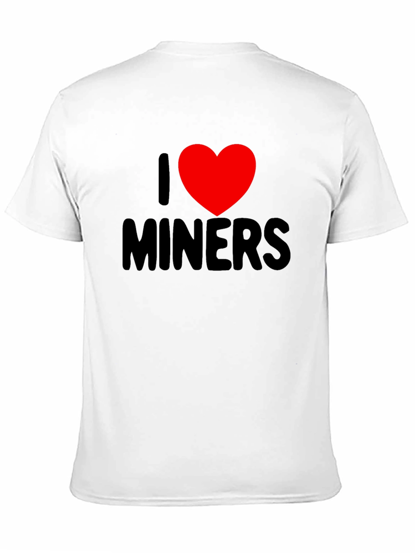 I Heart Miners Graphic Tee - Black Cotton T-Shirt