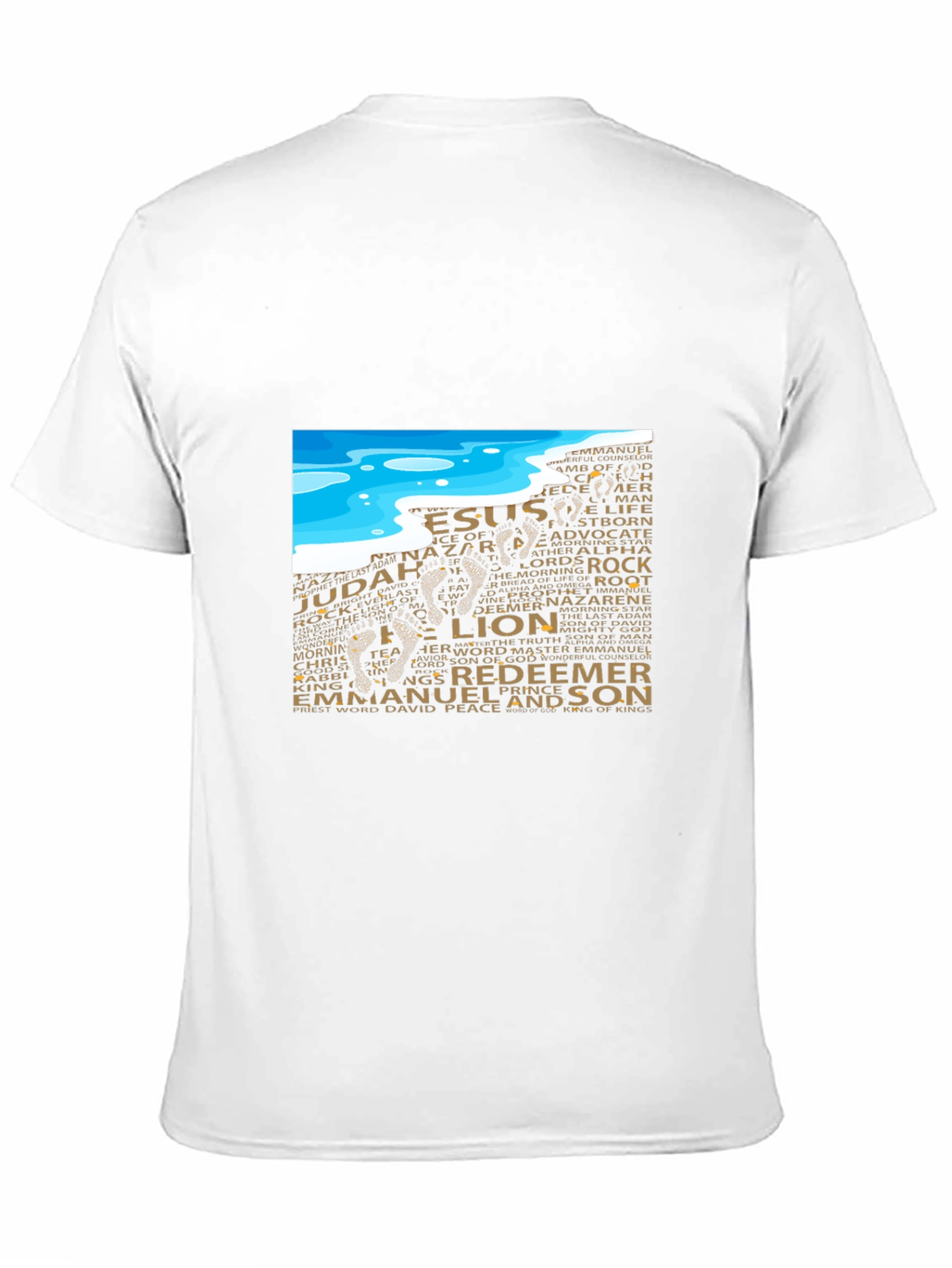 Lion and Names Graphic Black T-Shirt