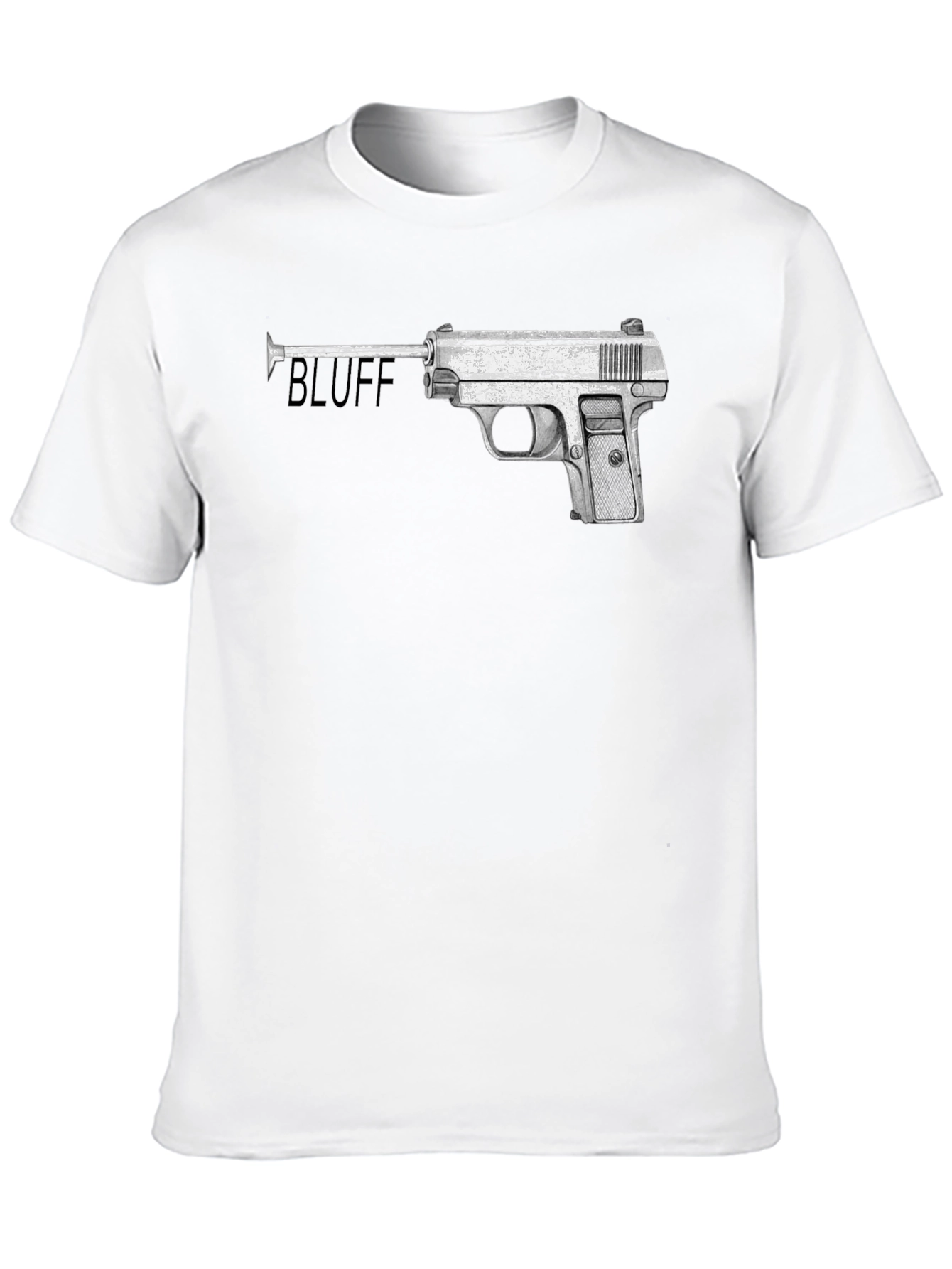 Bluff Gun Graphic Tee - Stylish Statement Shirt
