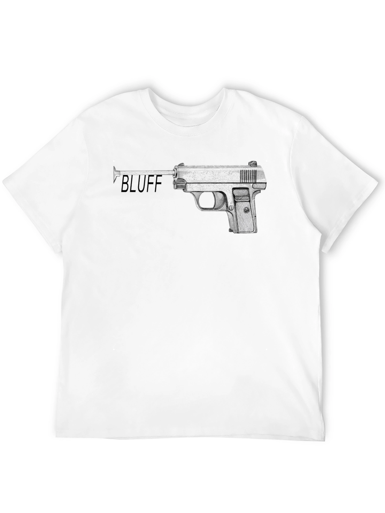 Bluff Gun Graphic Tee - Stylish Statement Shirt