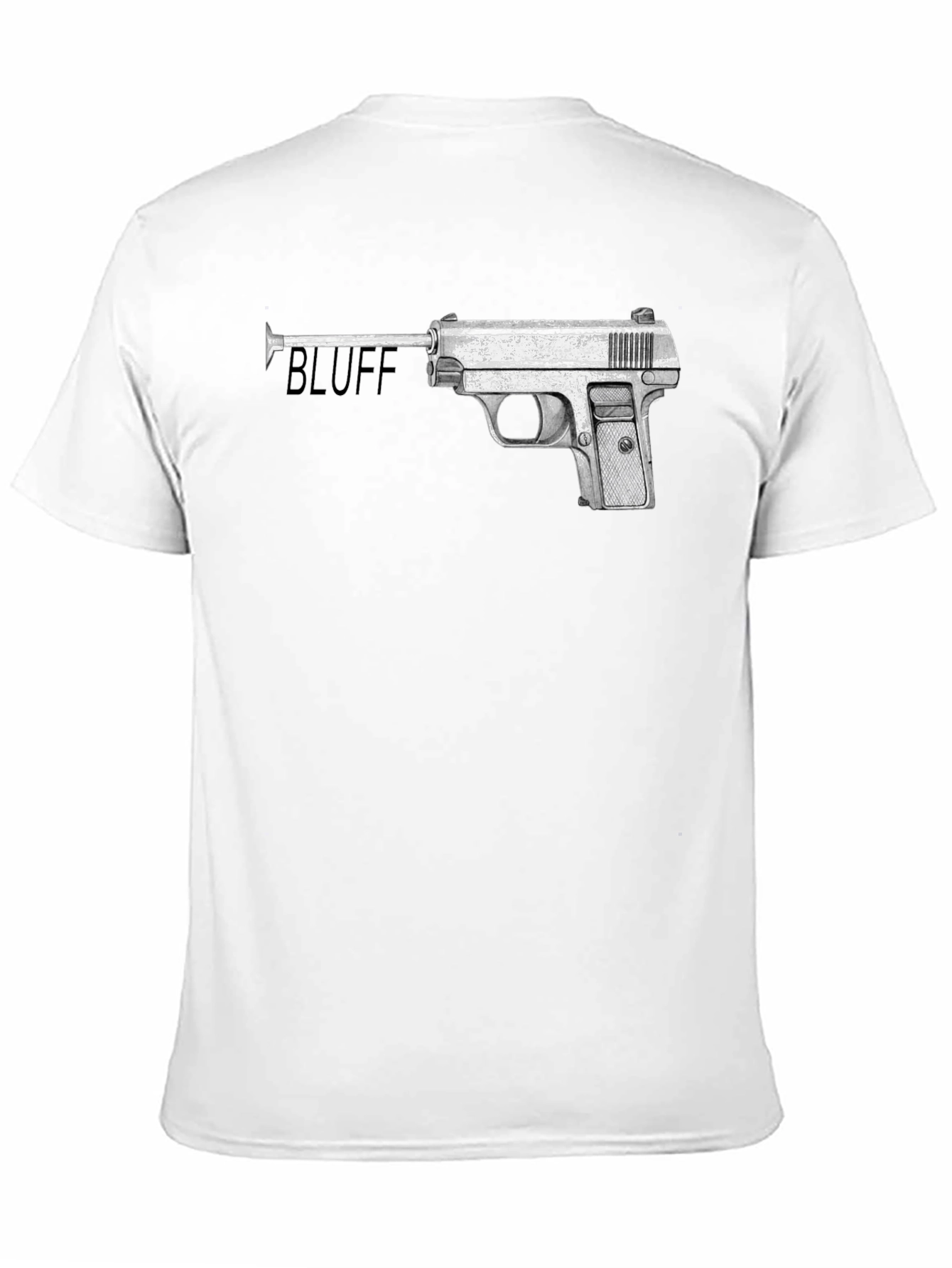 Bluff Gun Graphic Tee - Stylish Statement Shirt
