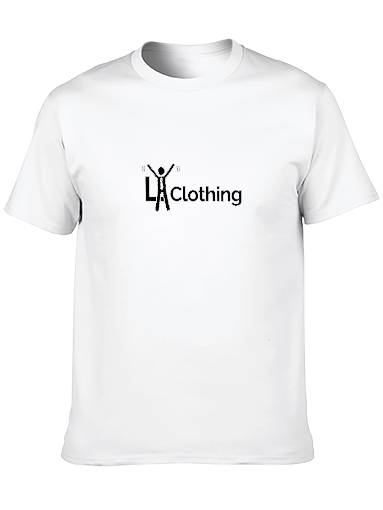 Stylish Black Cotton LA Clothing Graphic T-Shirt