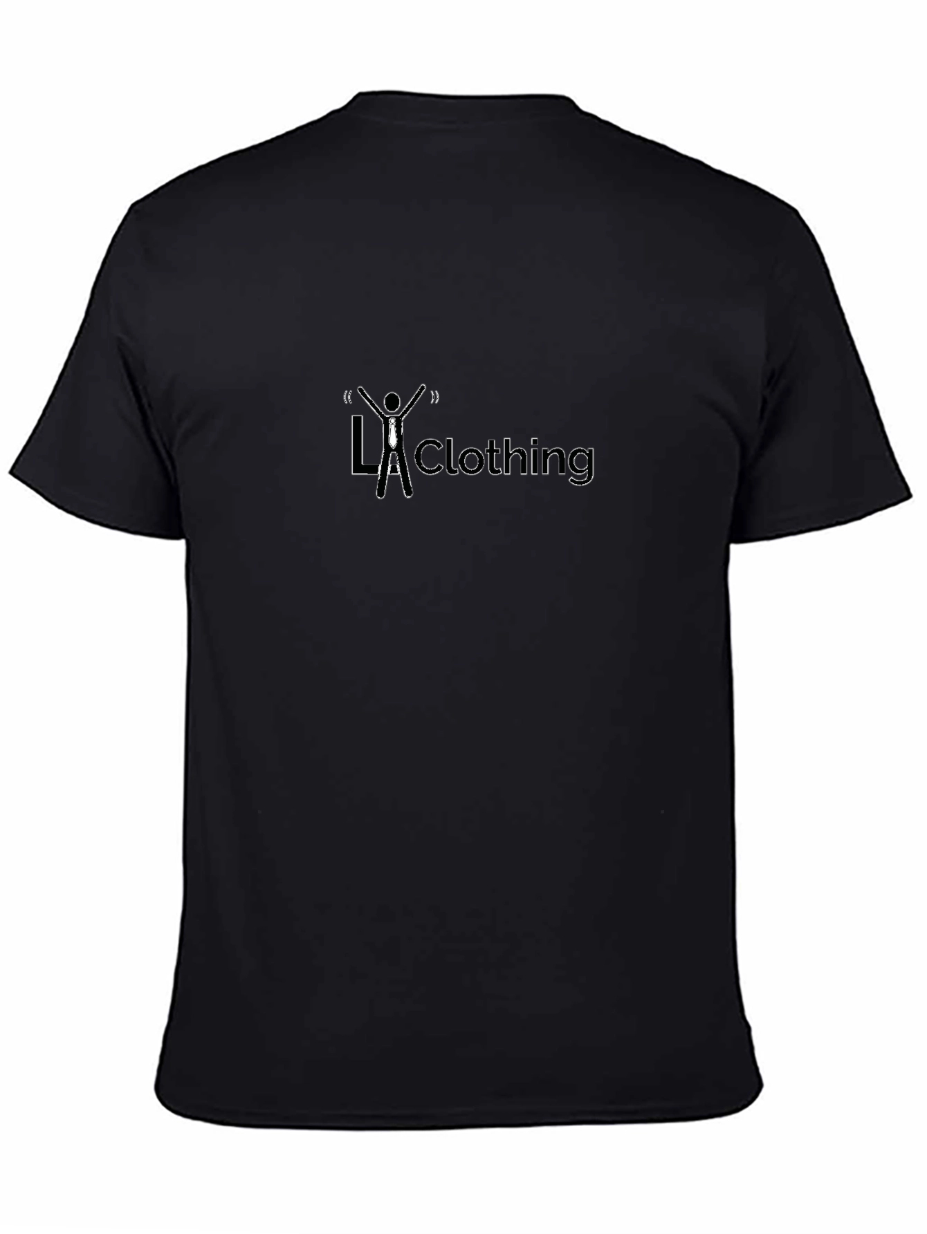 Stylish Black Cotton LA Clothing Graphic T-Shirt