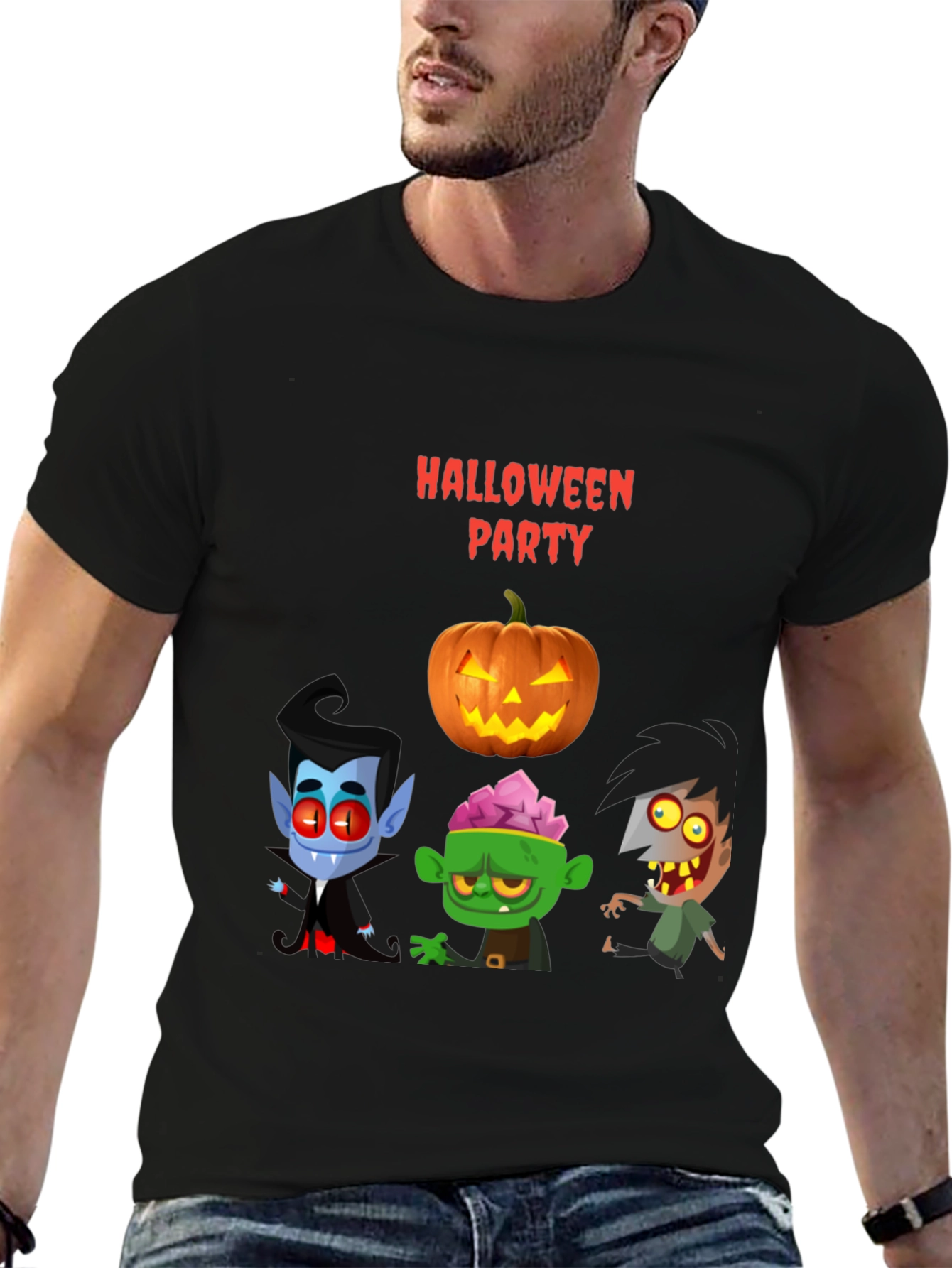 Halloween Party Cartoon T-Shirt