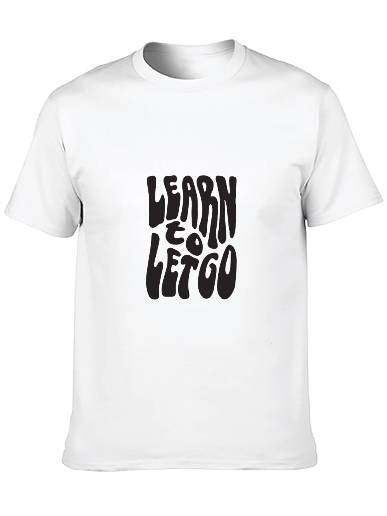 Learn to Let Go Graphic Tee - Black T-Shirt
