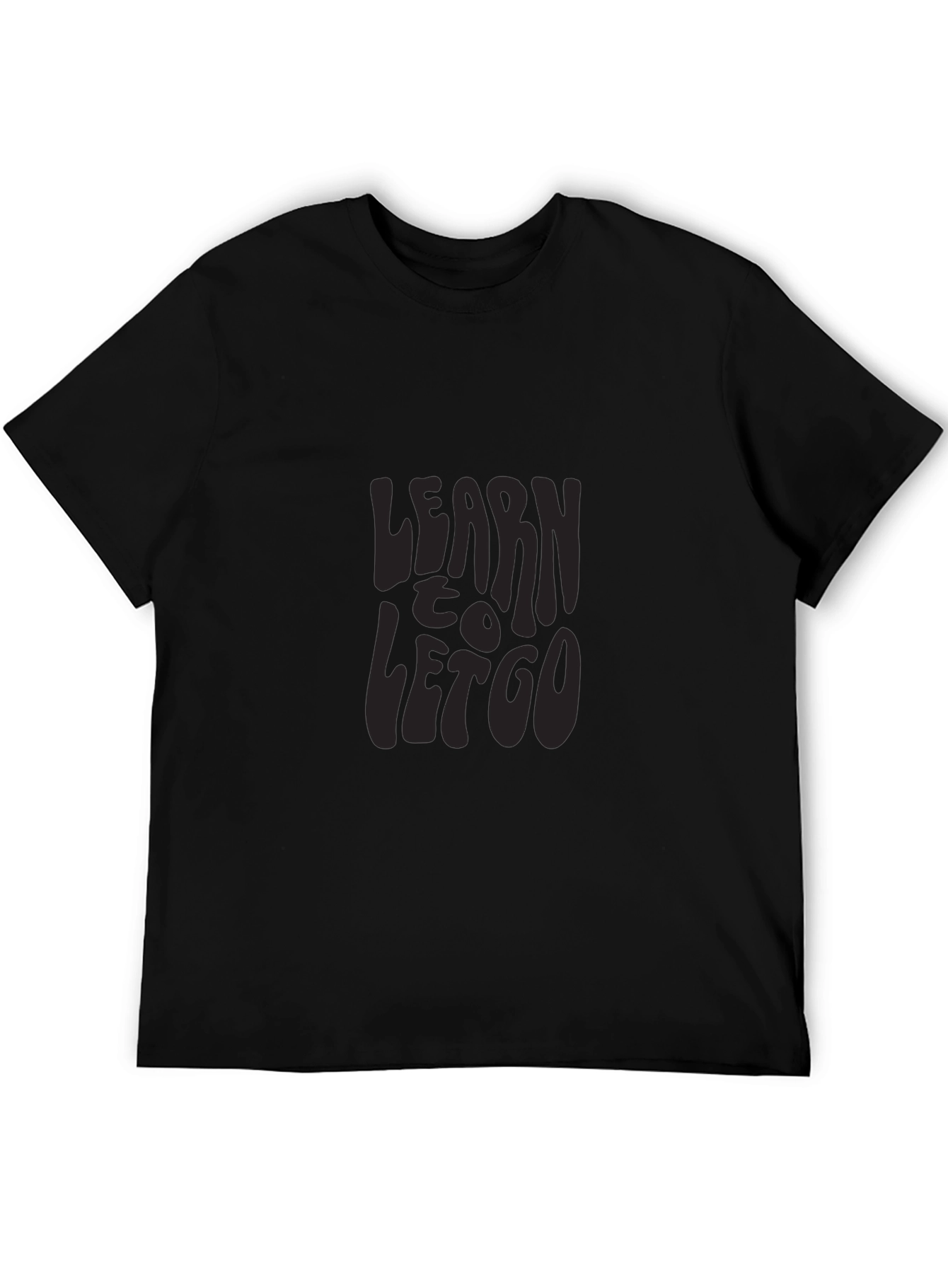 Learn to Let Go Graphic Tee - Black T-Shirt