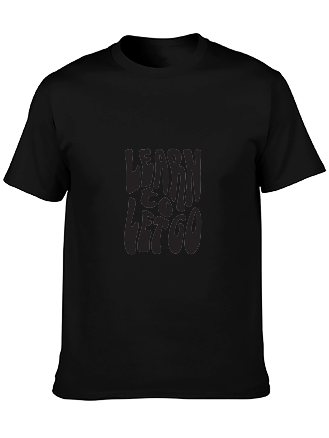 Learn to Let Go Graphic Tee - Black T-Shirt