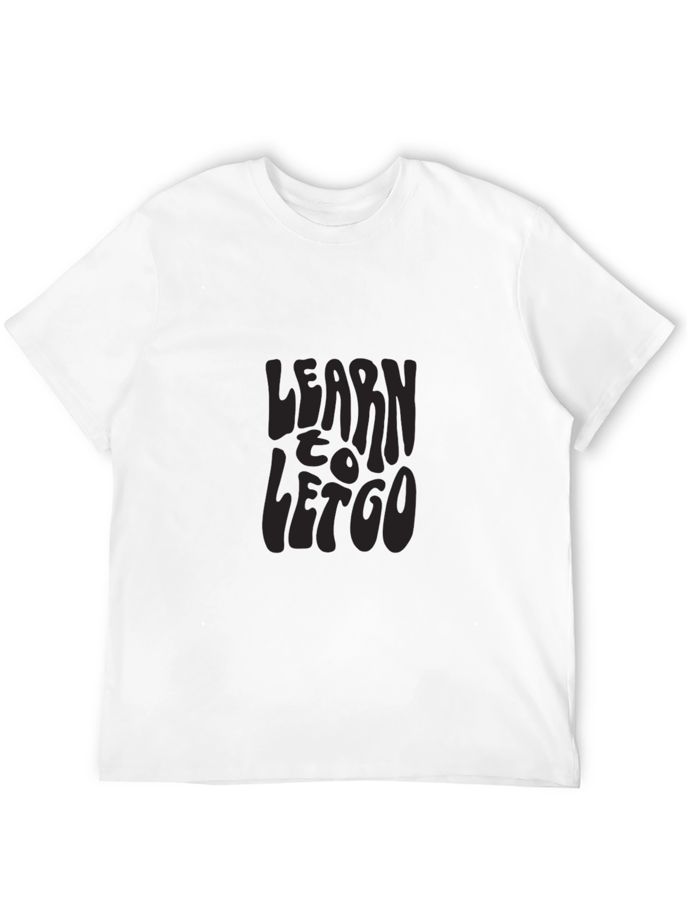 Learn to Let Go Graphic Tee - Black T-Shirt