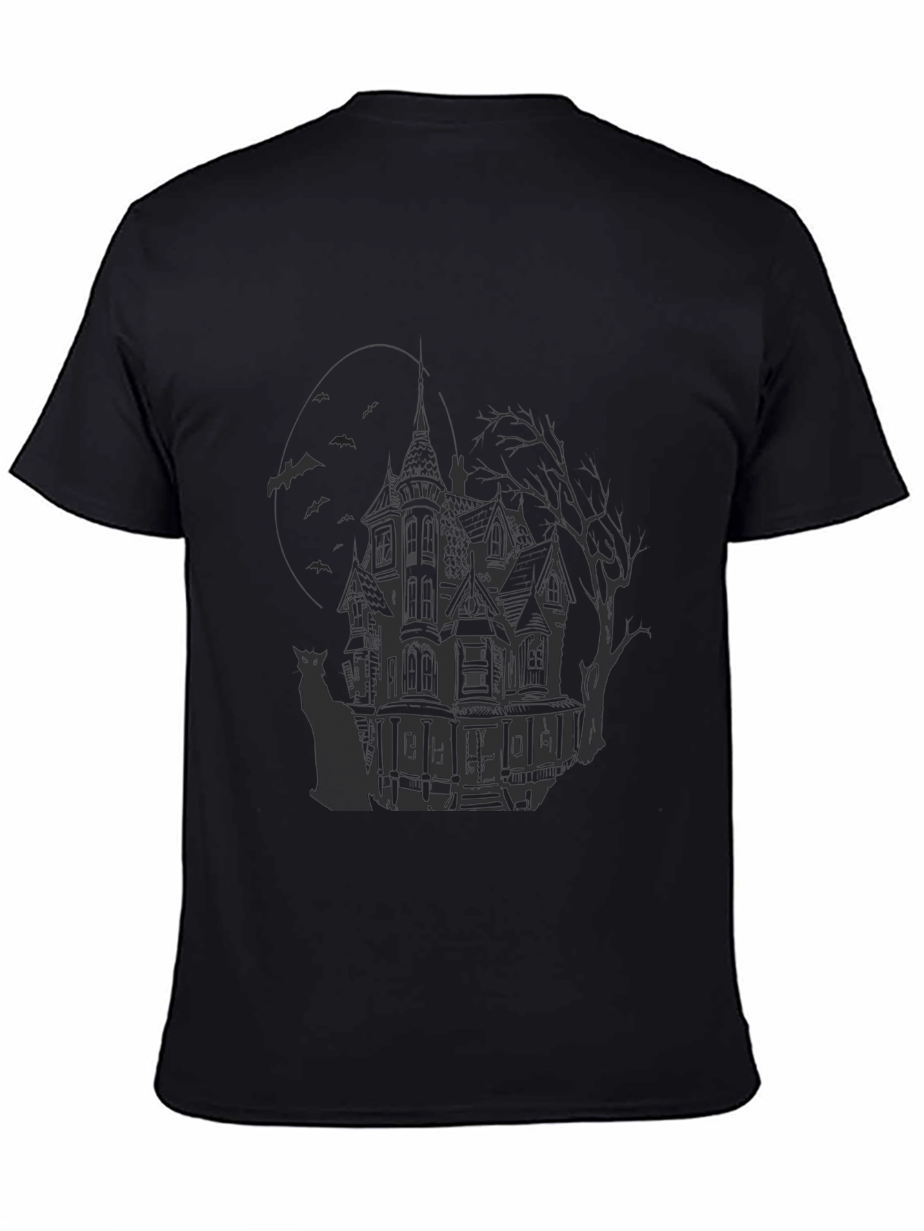 Haunted House Graphic T-Shirt
