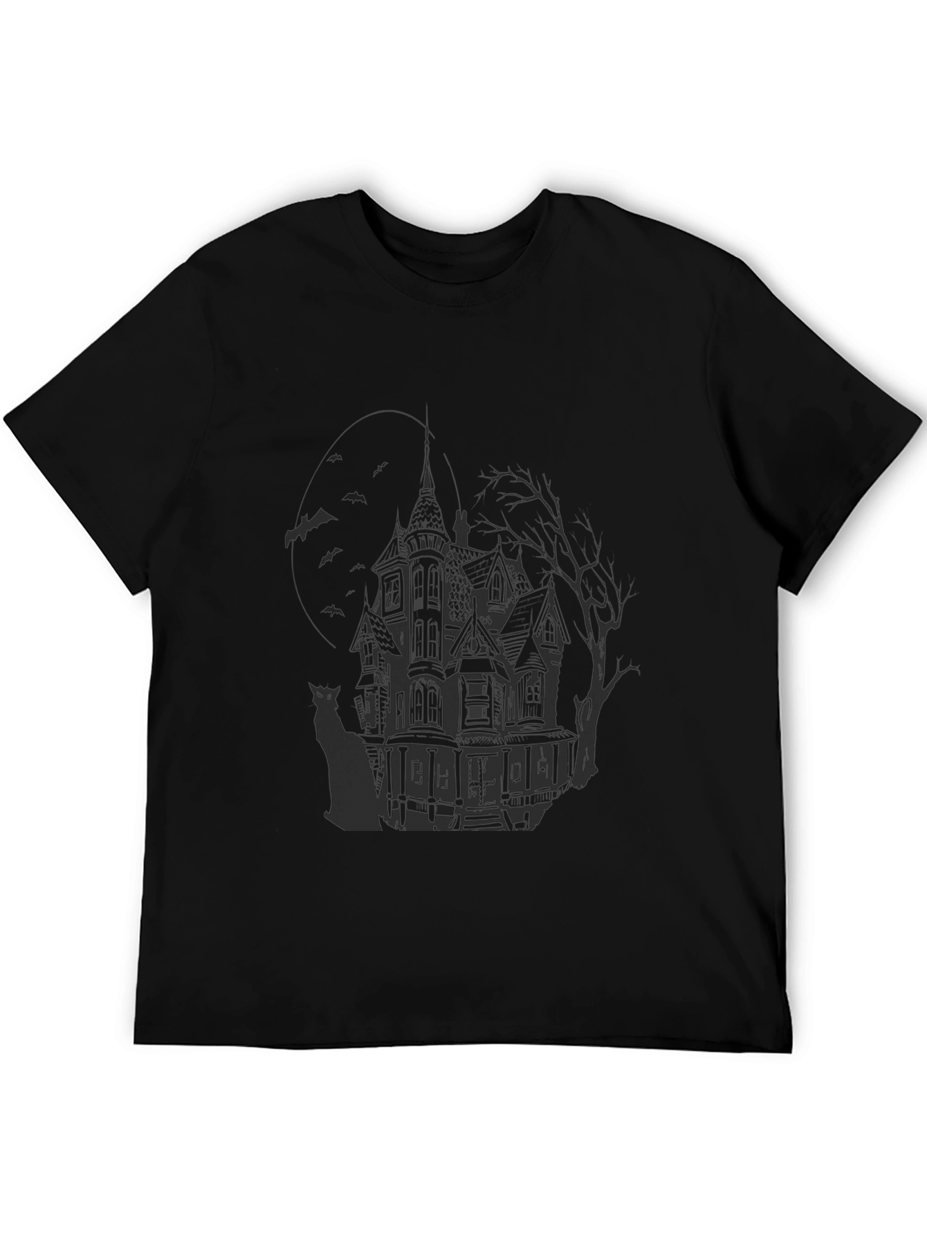 Haunted House Graphic T-Shirt