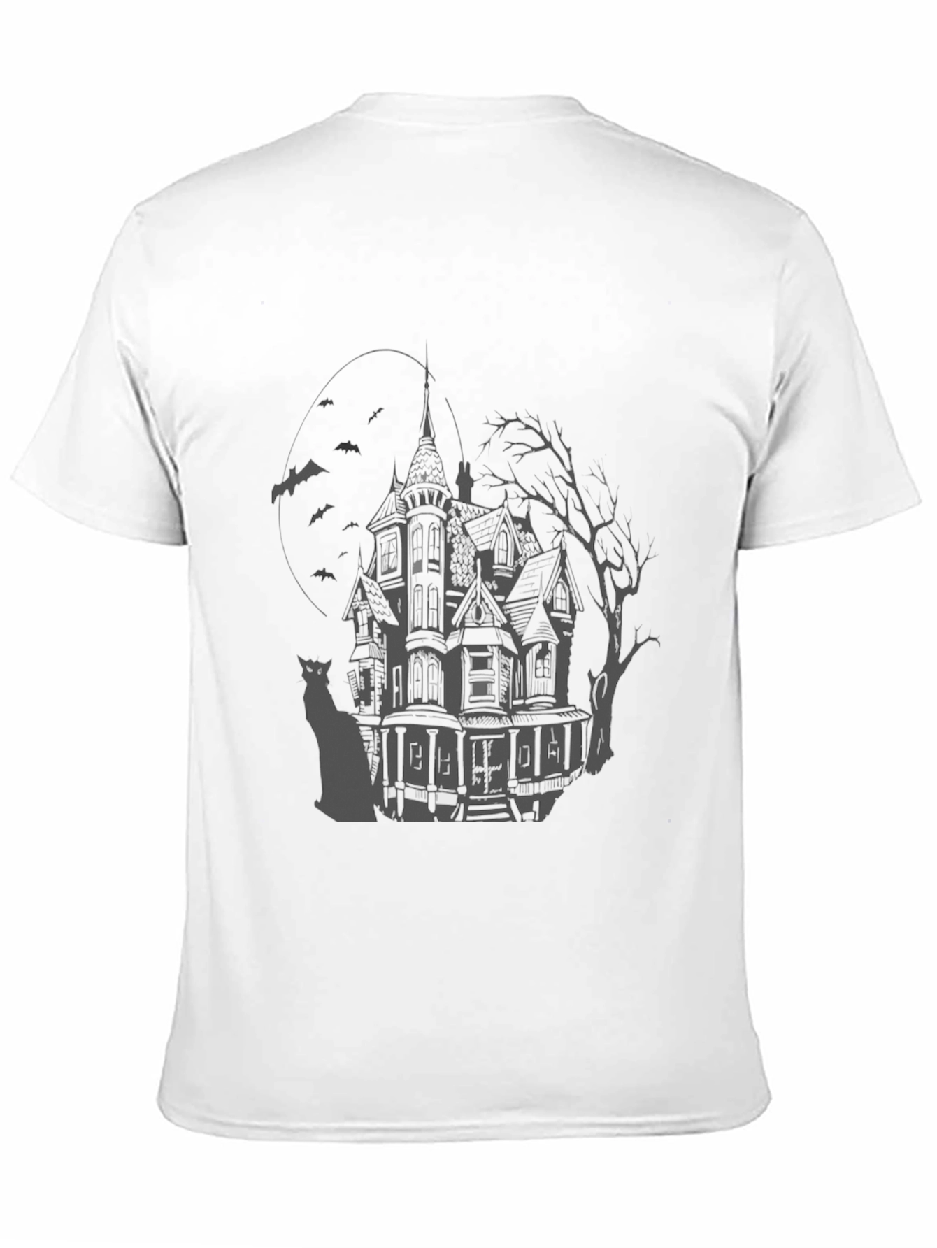 Haunted House Graphic T-Shirt