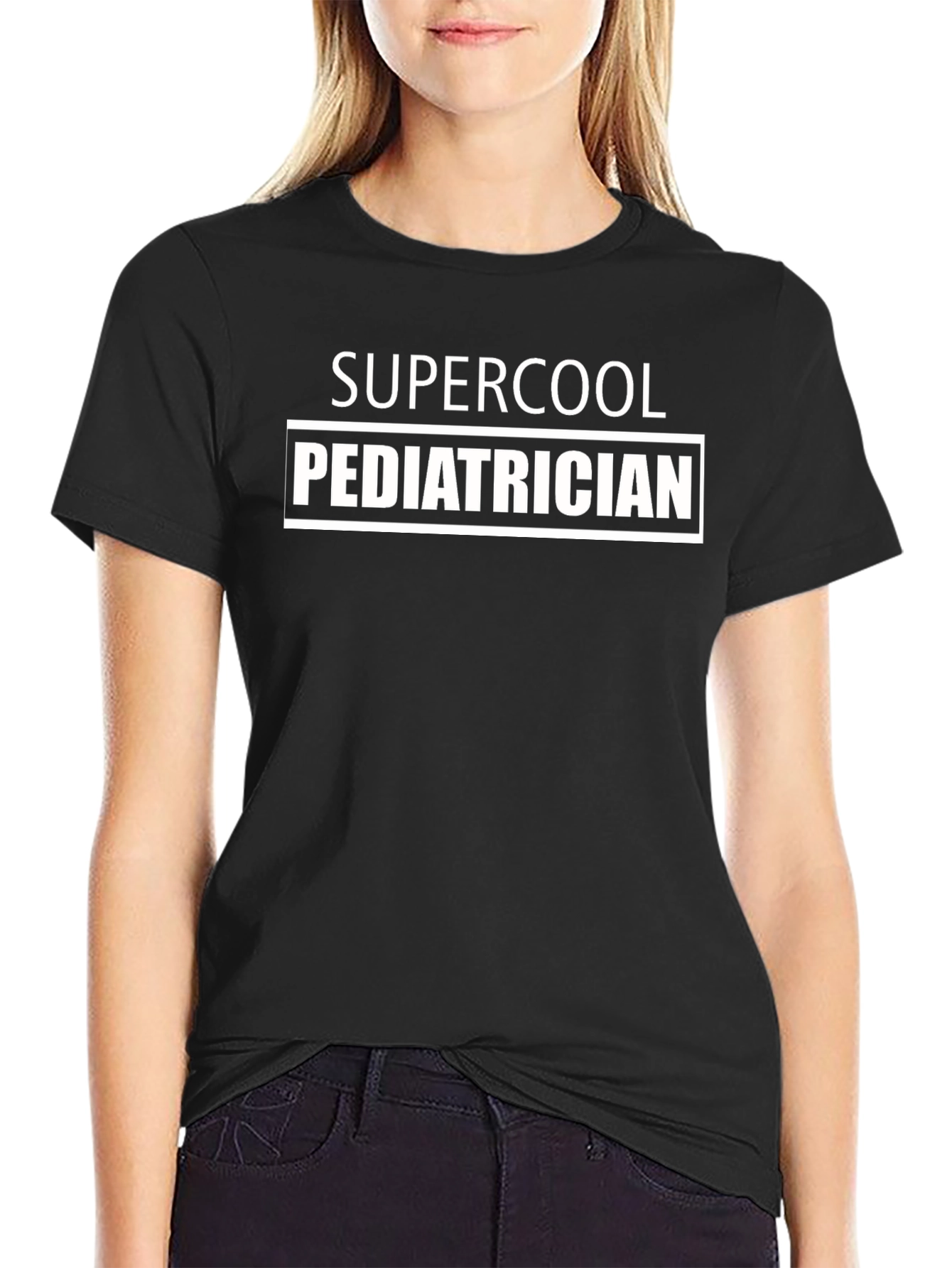 Supercool Pediatrician Graphic Tee - Black