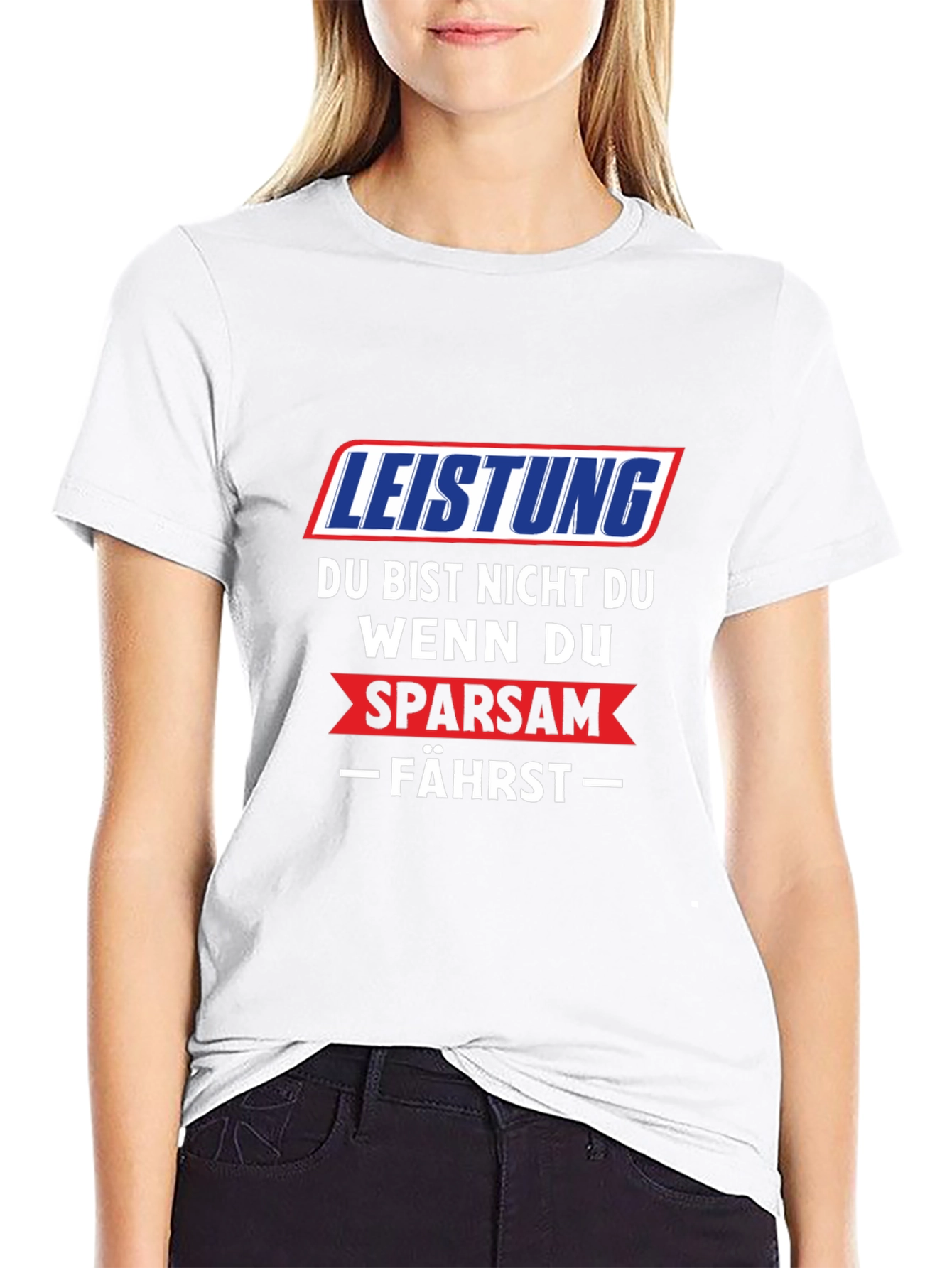 Leistung Sparsam Graphic Tee - Mens Black T-Shirt