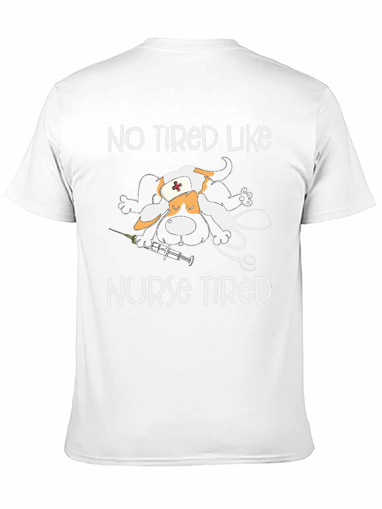 Funny Nurse Tired Graphic T-Shirt