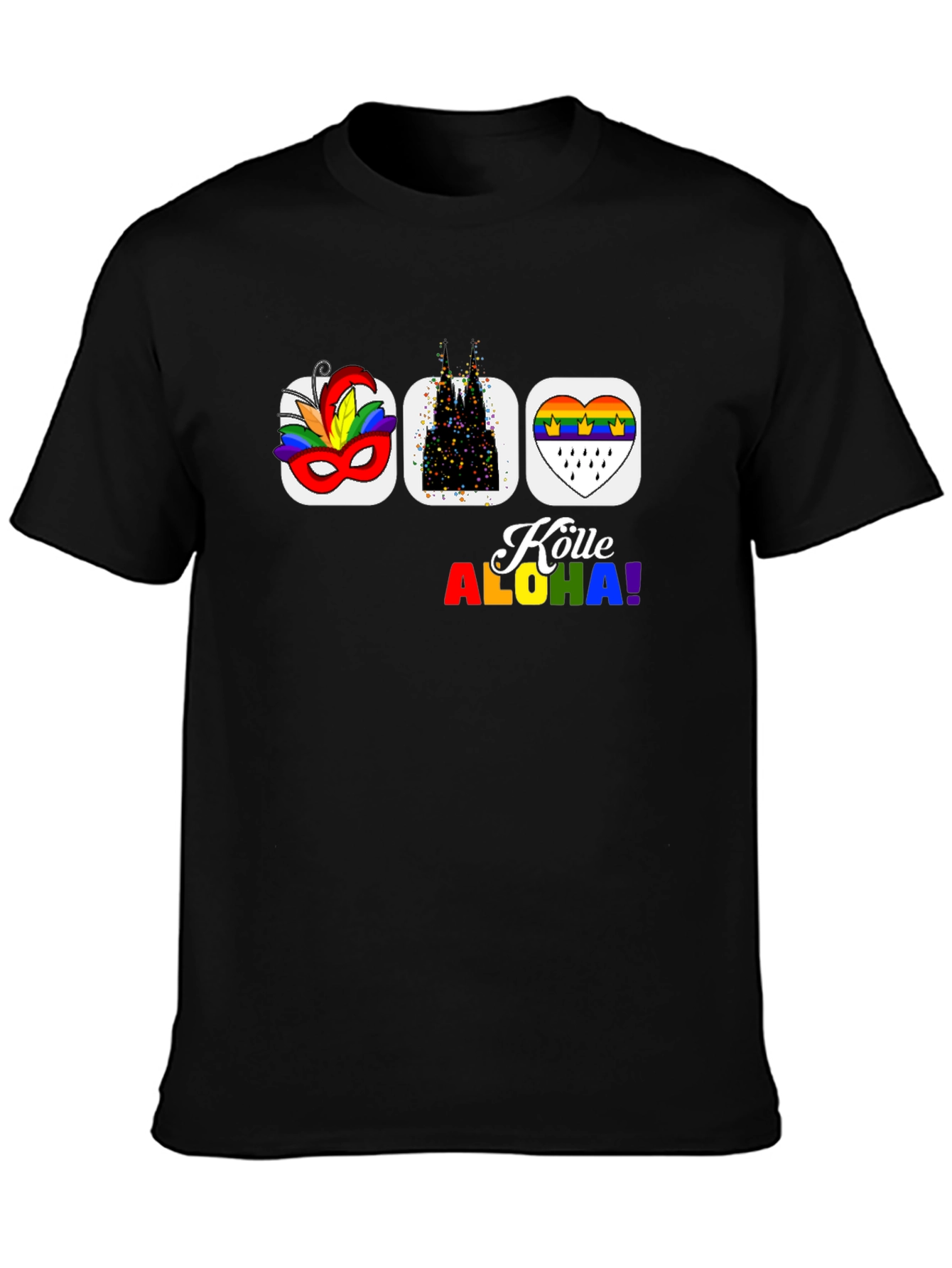 Köln Carnival Pride T-Shirt - Black Graphic Tee