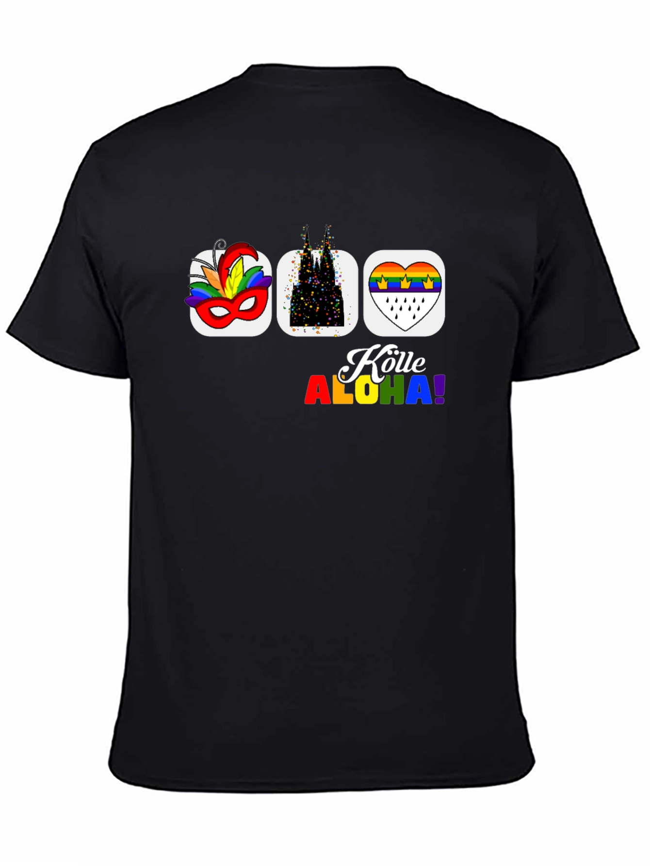Köln Carnival Pride T-Shirt - Black Graphic Tee