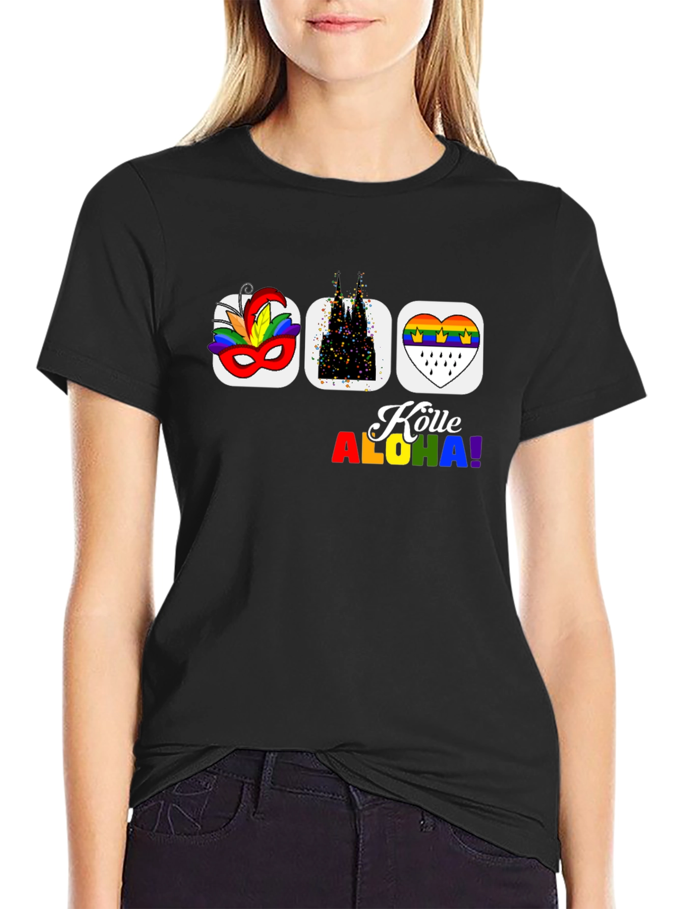 Köln Carnival Pride T-Shirt - Black Graphic Tee