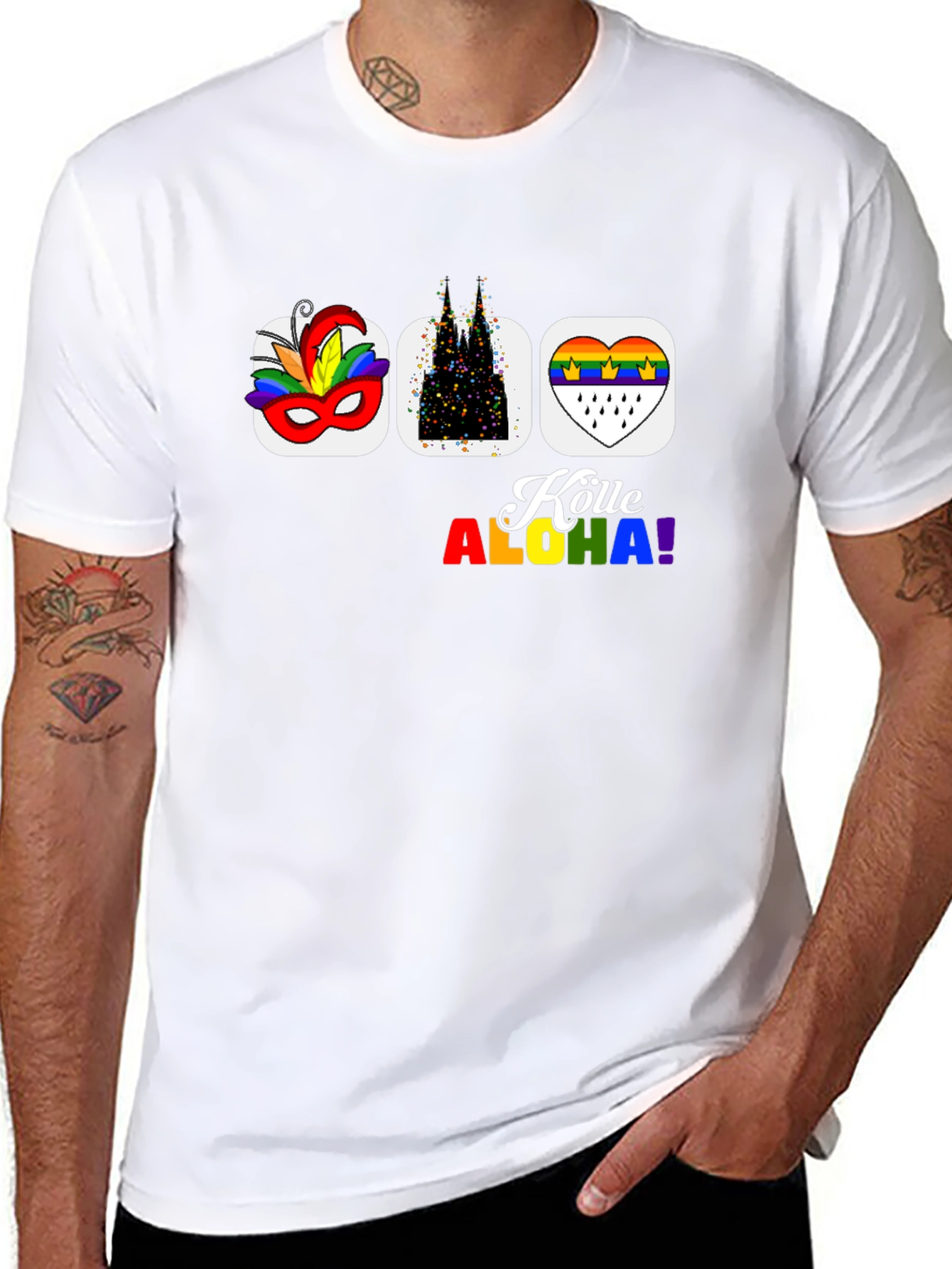 Köln Carnival Pride T-Shirt - Black Graphic Tee