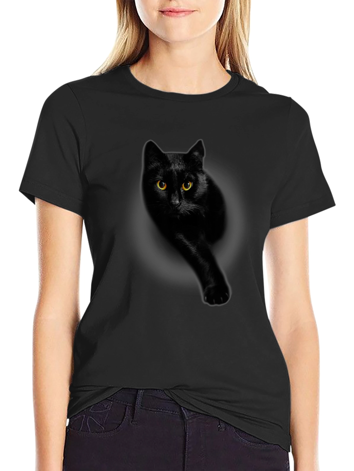 Black Cat Graphic Tee