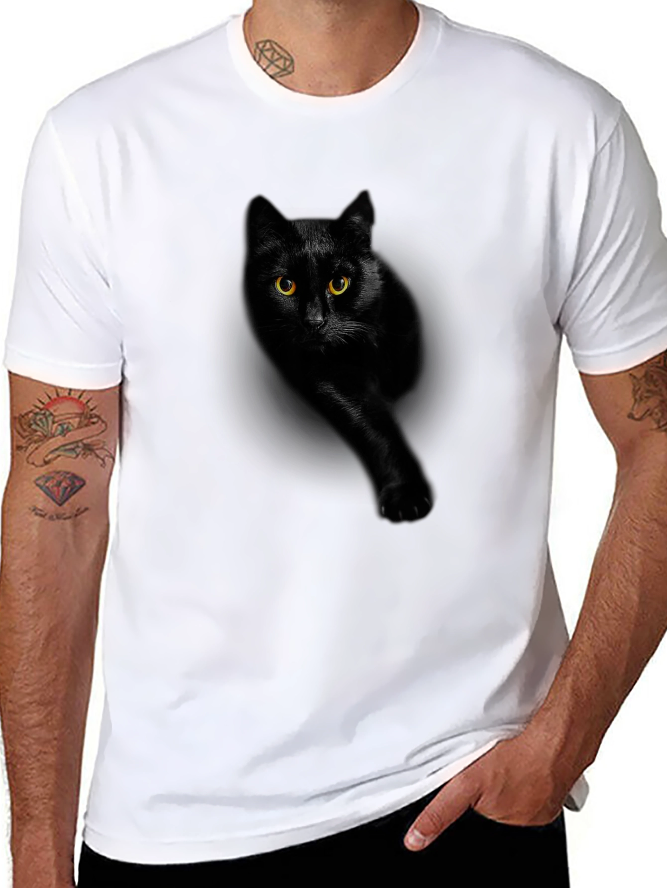 Black Cat Graphic Tee