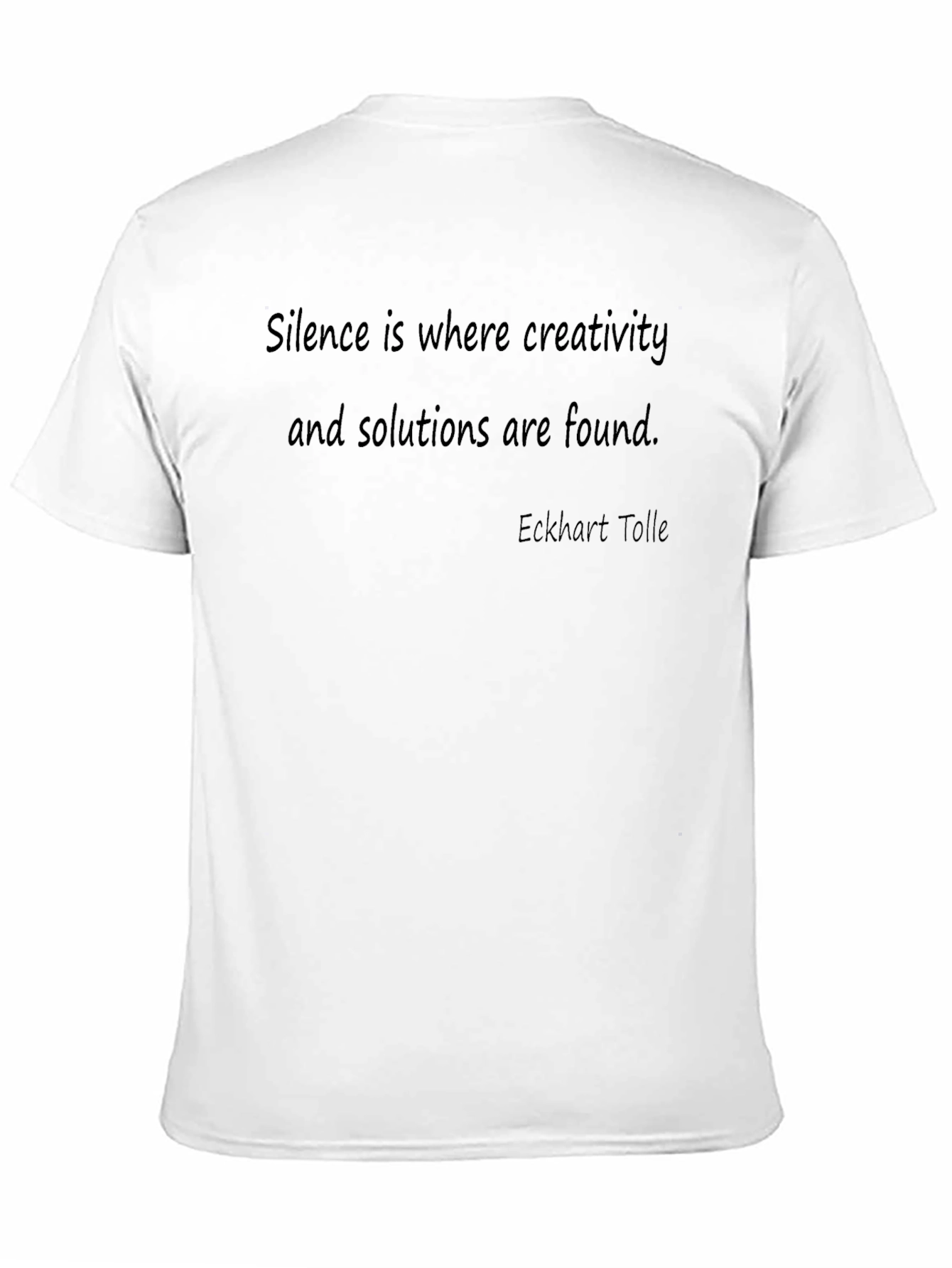 Inspirational Quote T-Shirt - Silence is Creativity