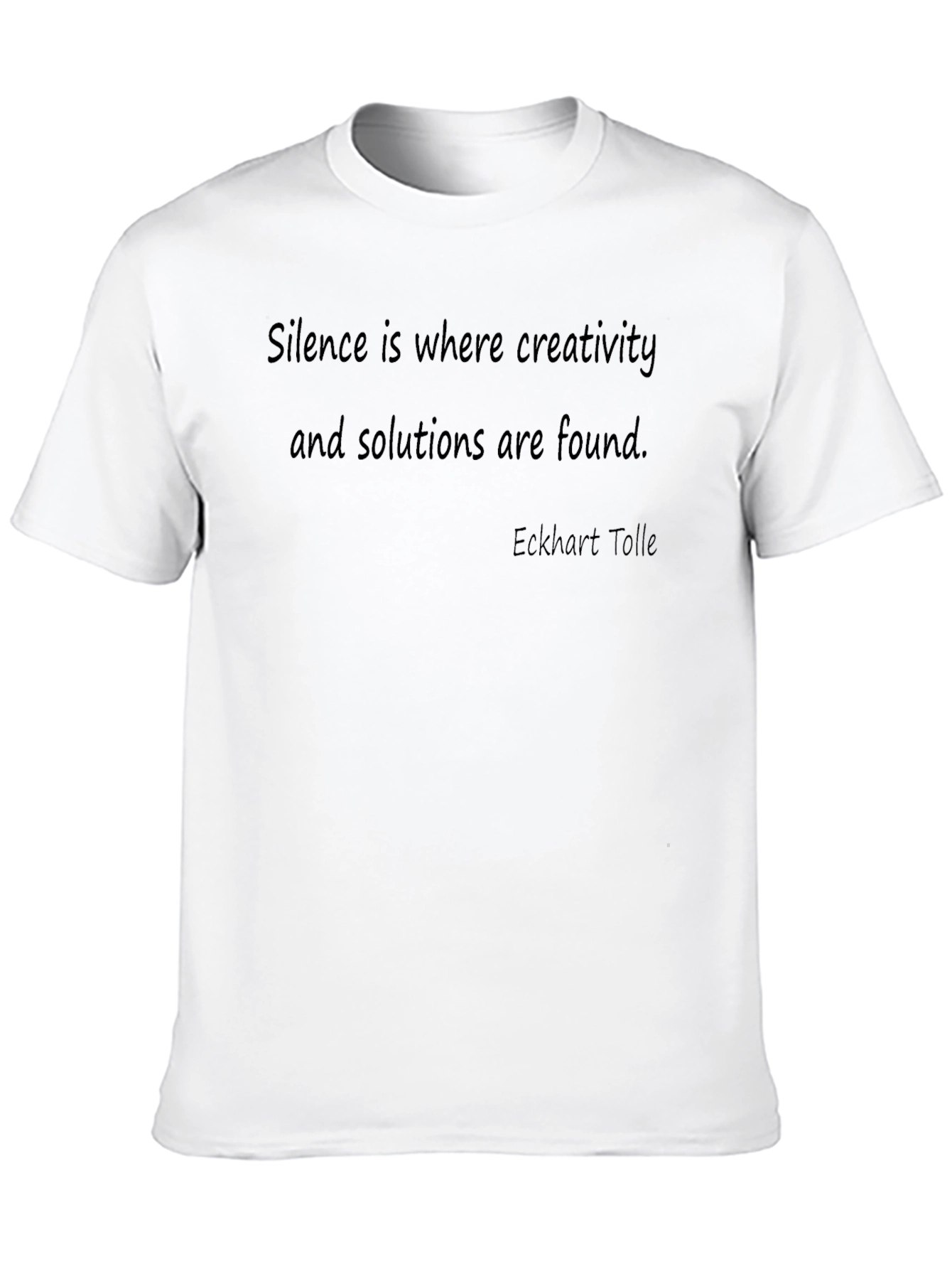 Inspirational Quote T-Shirt - Silence is Creativity