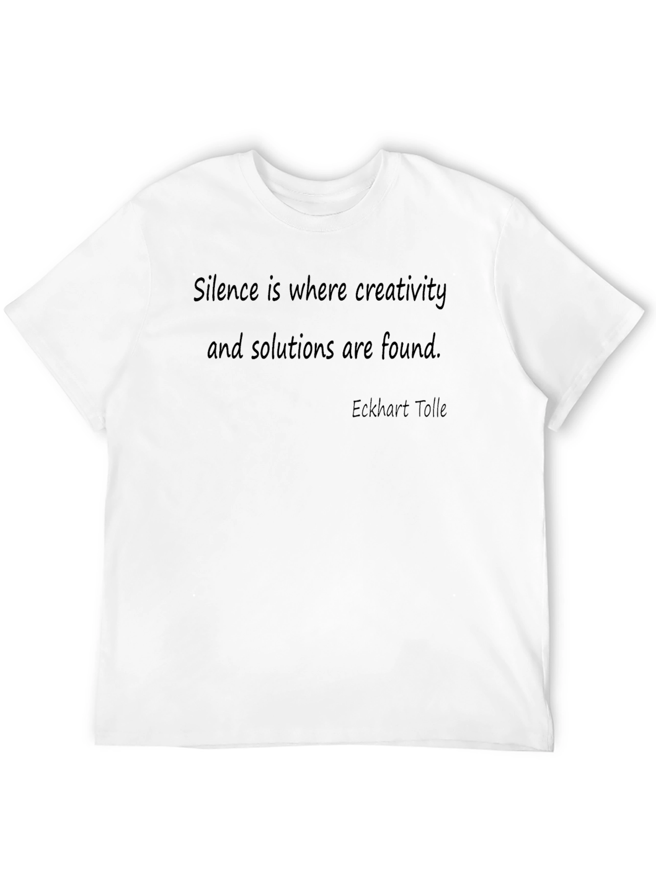 Inspirational Quote T-Shirt - Silence is Creativity