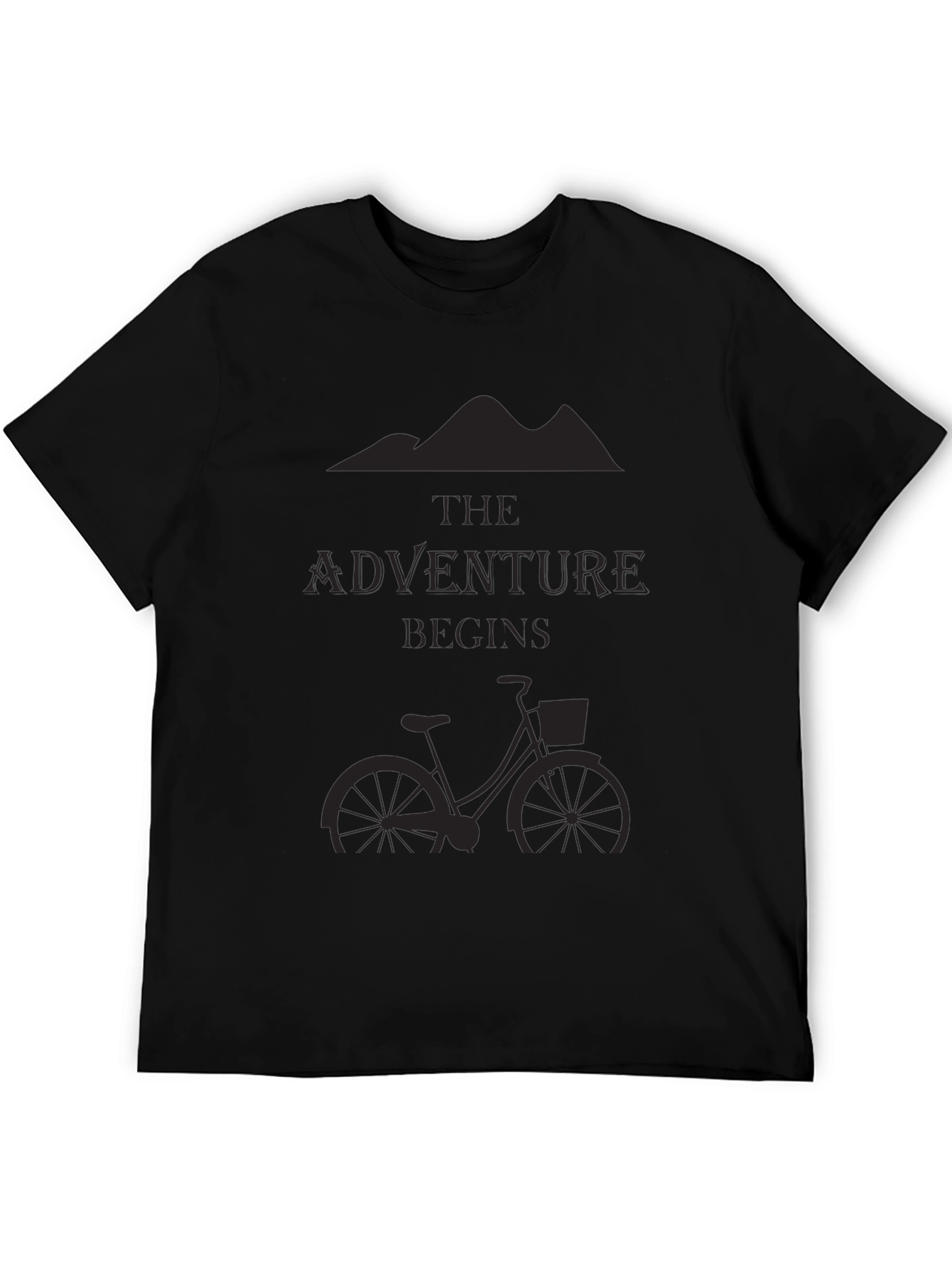 Adventure Begins Black T-Shirt