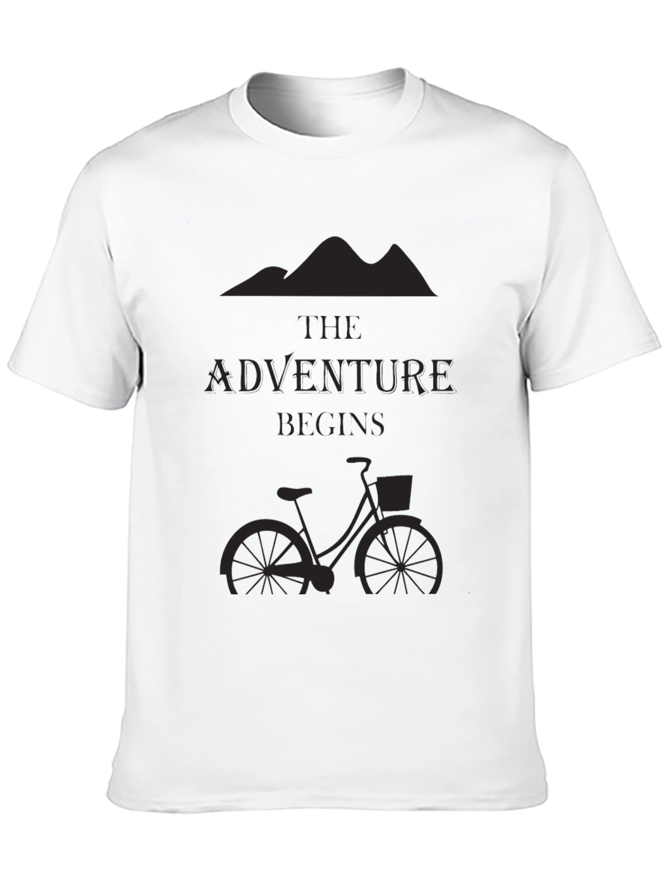 Adventure Begins Black T-Shirt