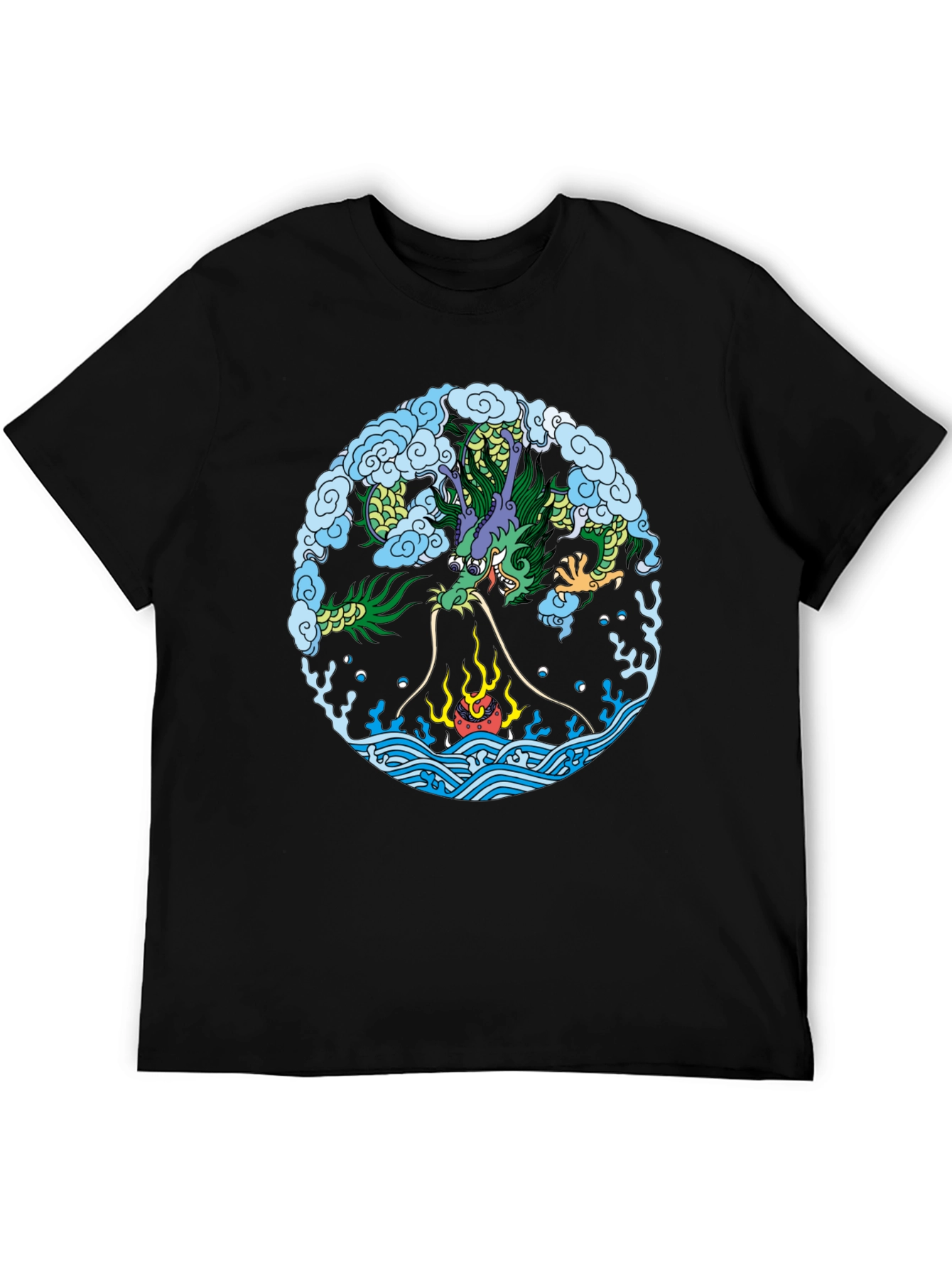 Dragon Circle Graphic T-Shirt