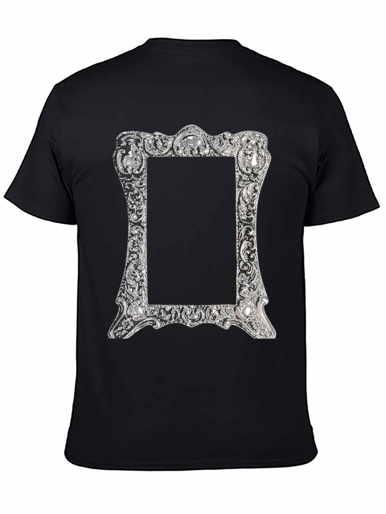 Ornate Silver Frame Graphic T-Shirt