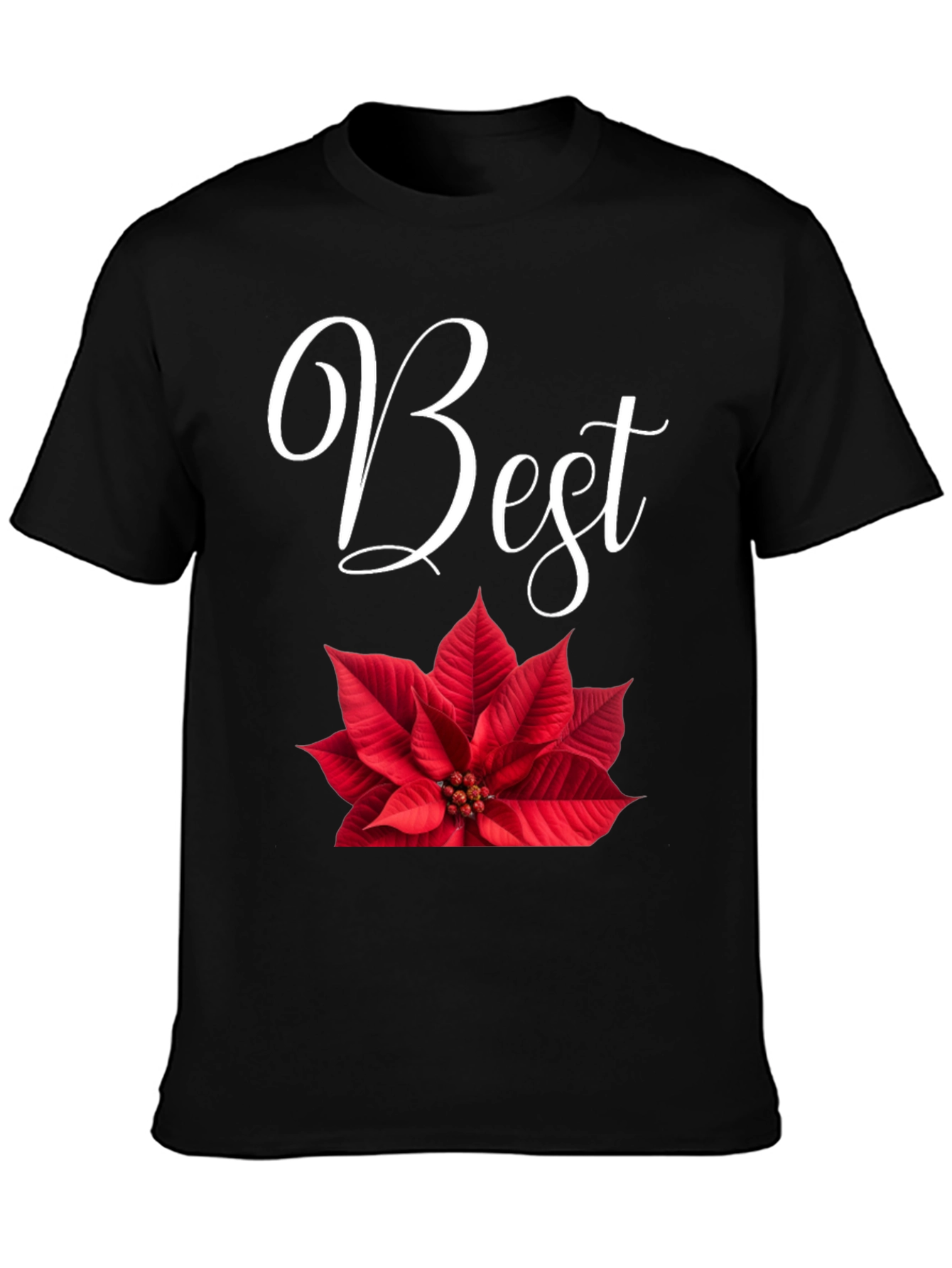 Best Poinsettia Christmas Holiday T-Shirt