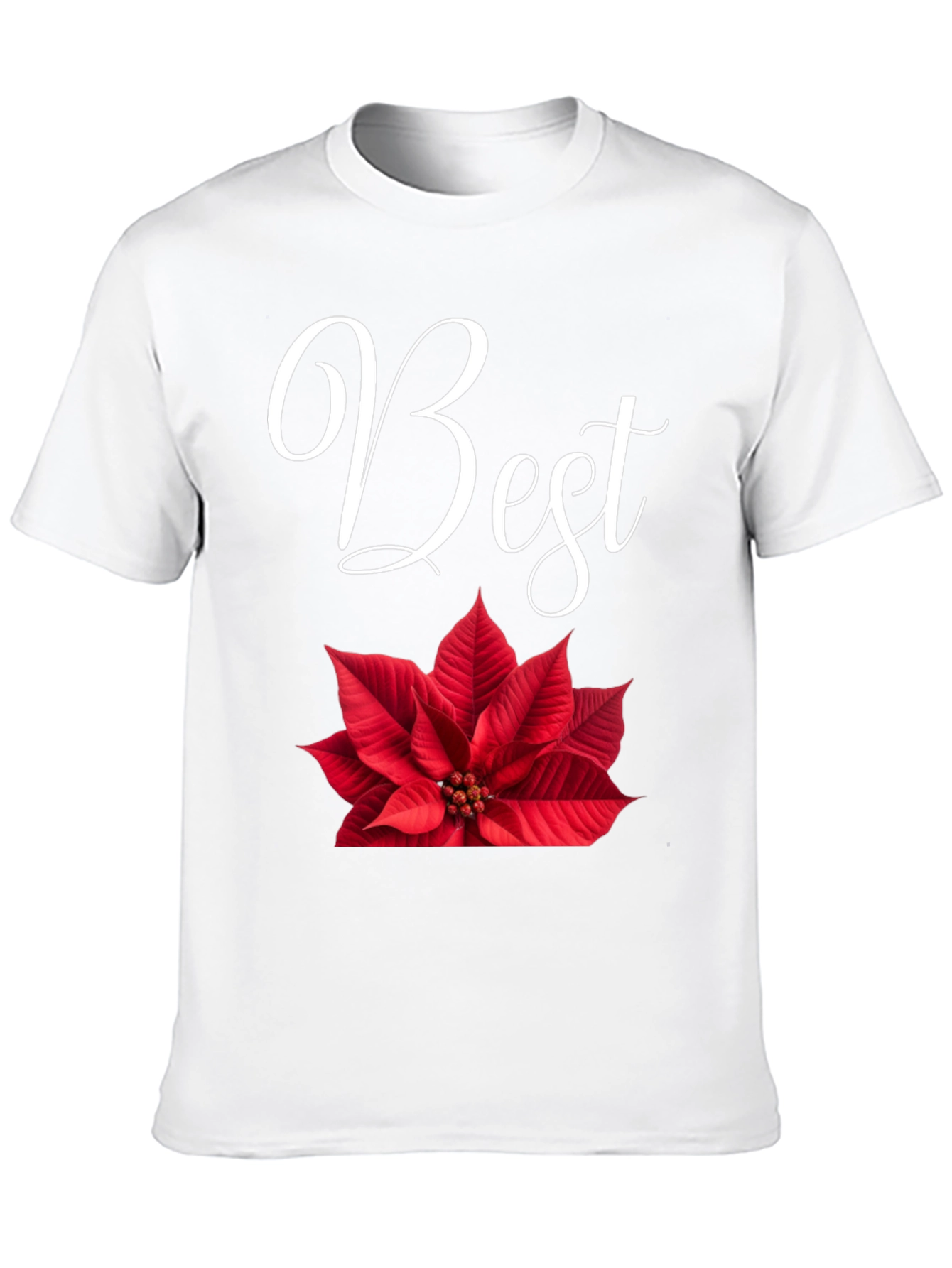 Best Poinsettia Christmas Holiday T-Shirt